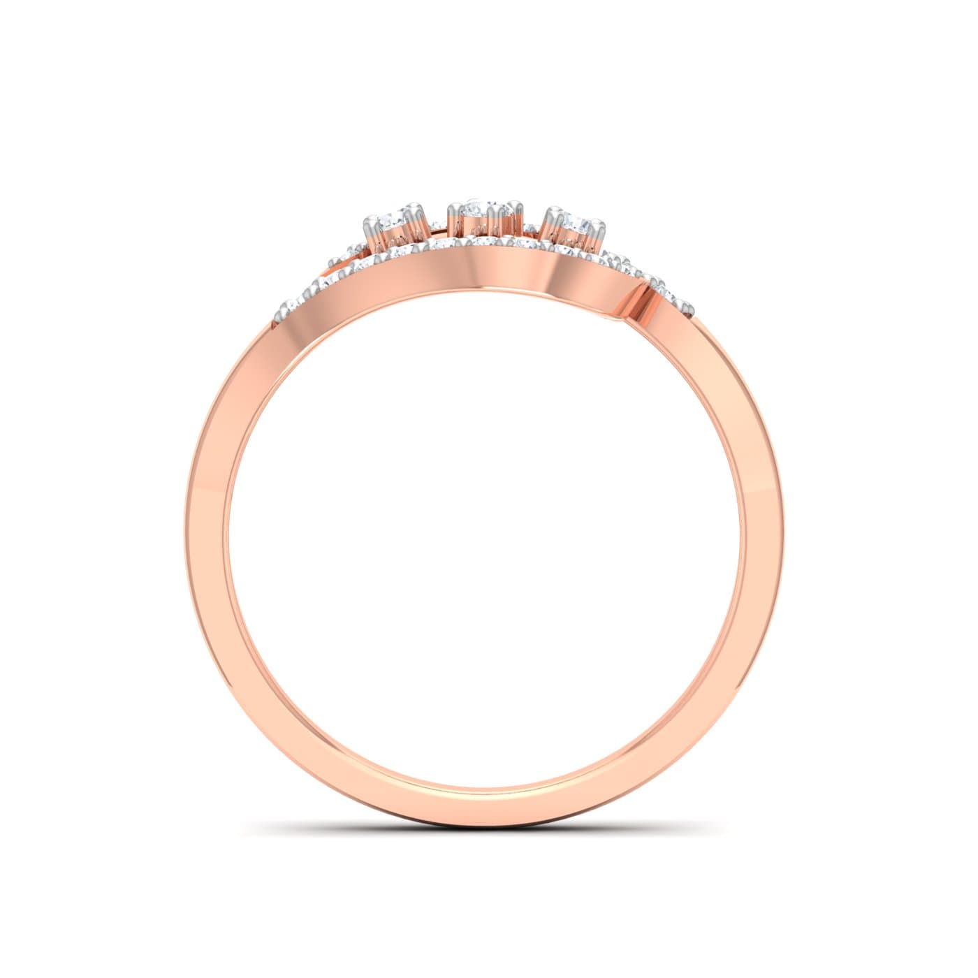 Ela Twirl Diamond Ring