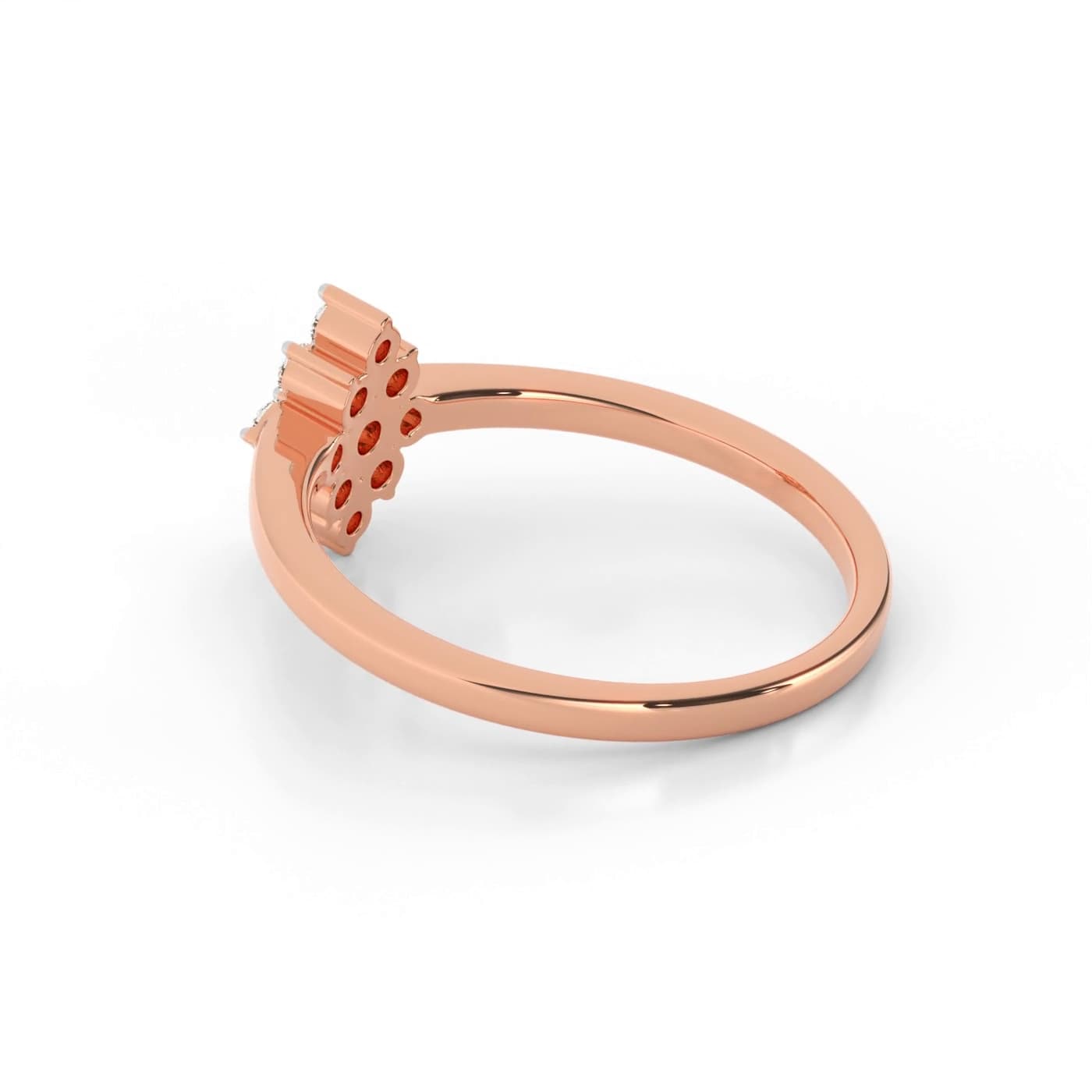 Navya Fleu Cluster Diamond Ring