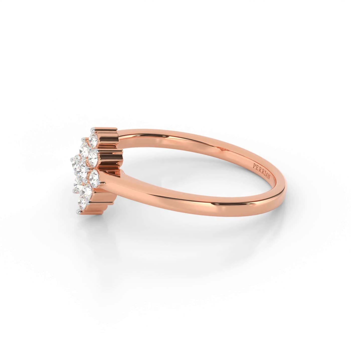 Navya Fleu Cluster Diamond Ring