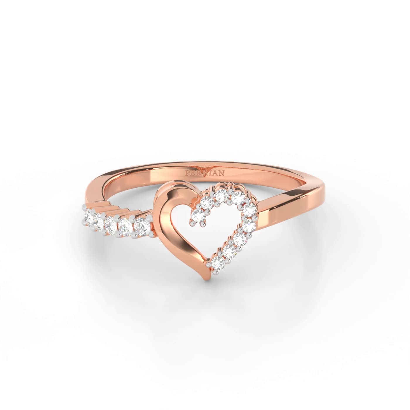 Mary Heart Diamond Ring For Women