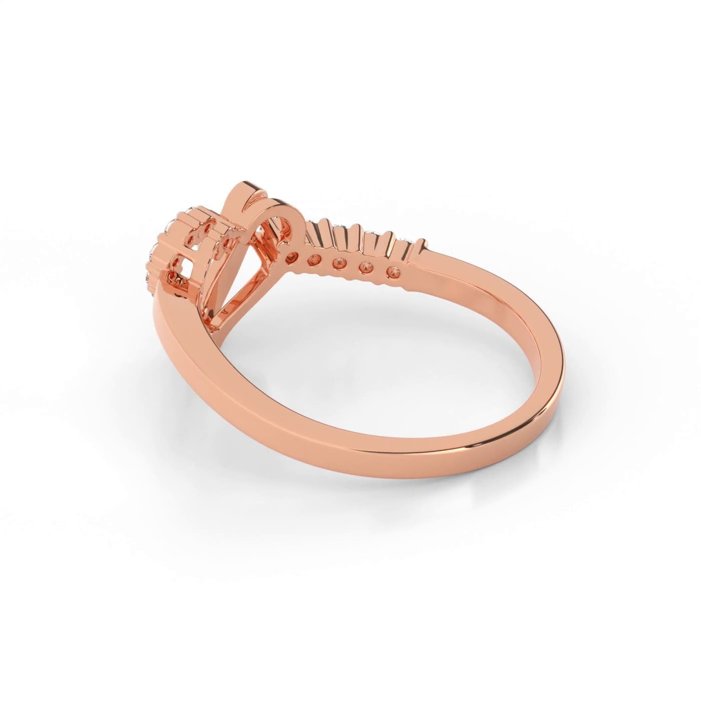Mary Heart Diamond Ring For Women