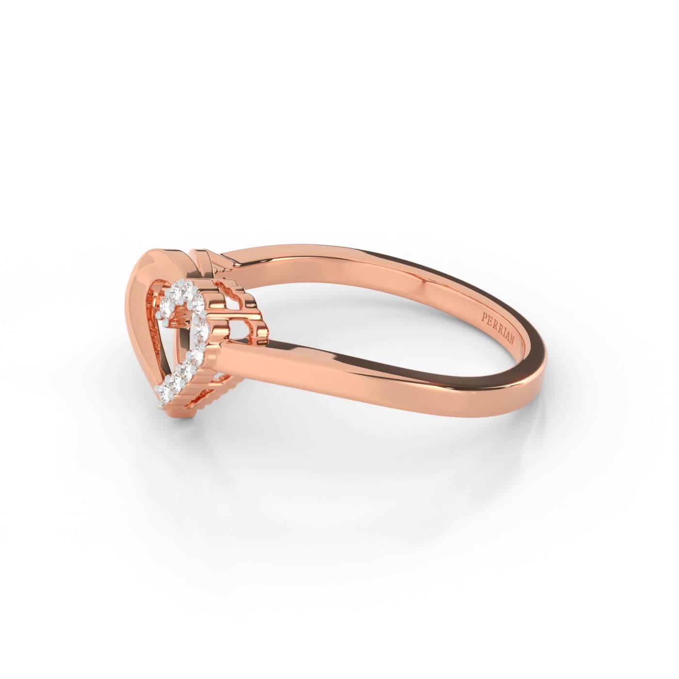 Mary Heart Diamond Ring For Women