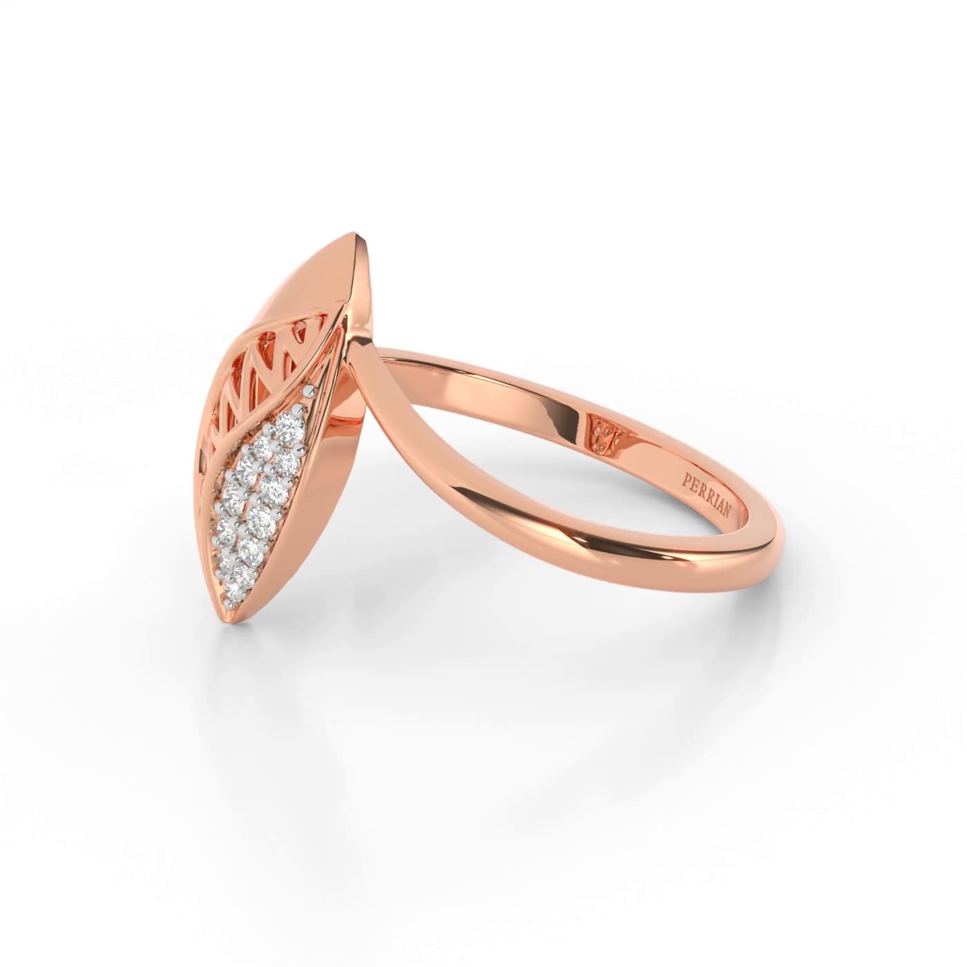 Cluster Petal Diamond Ring