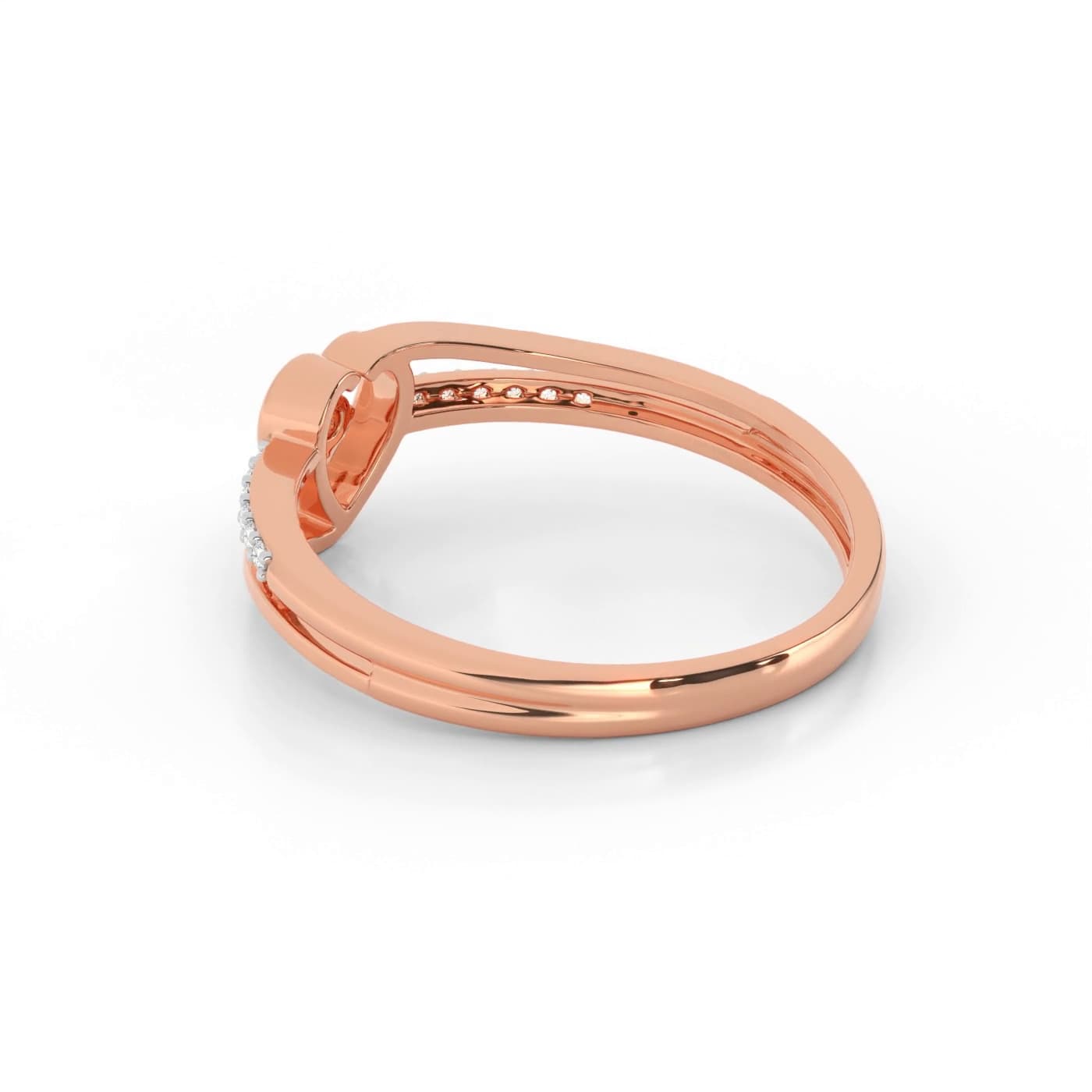 Solitaire Heart Diamond Ring