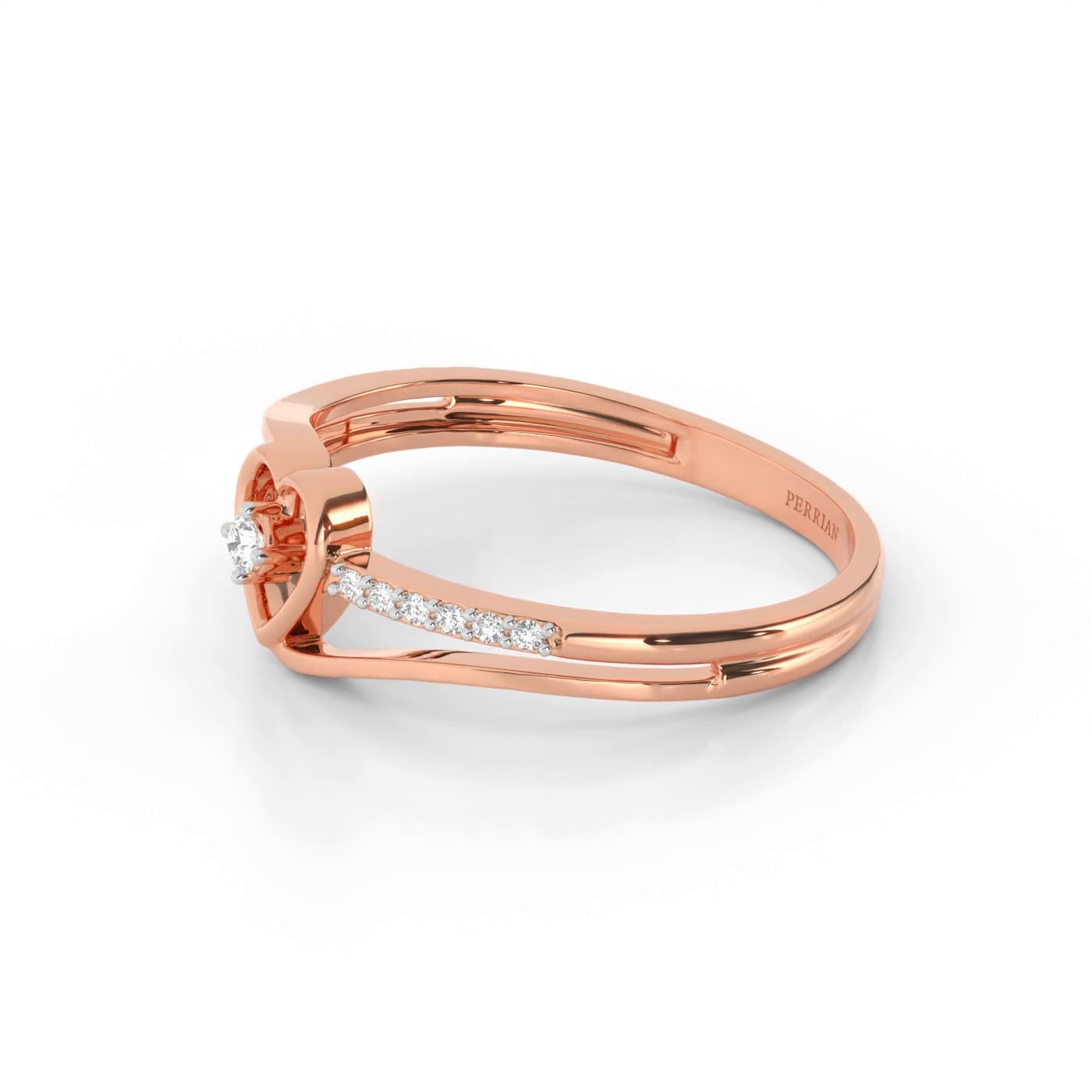Solitaire Heart Diamond Ring
