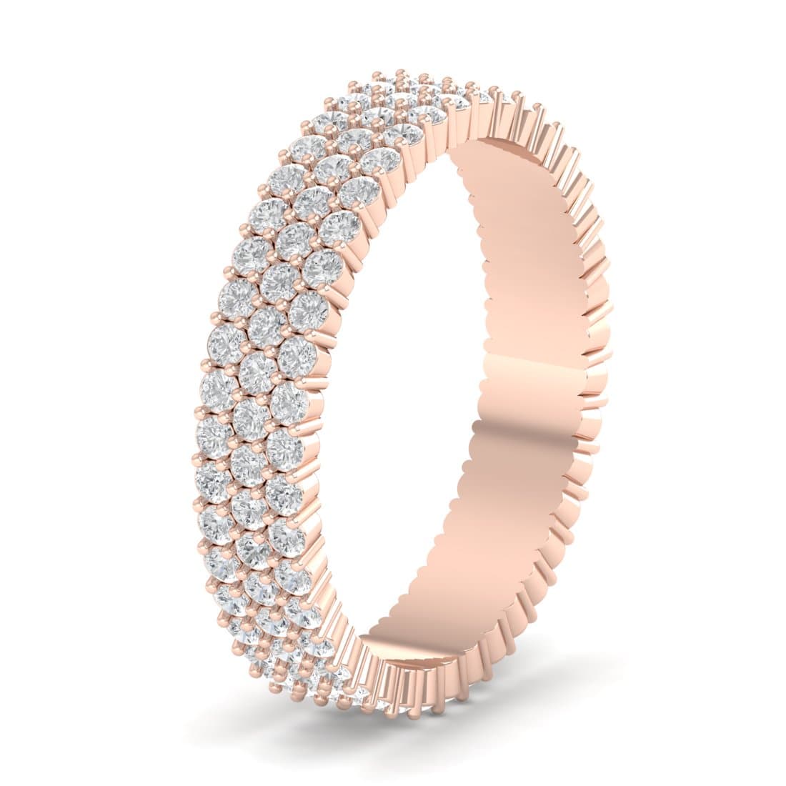 Trio Layer Eternity Diamond Ring
