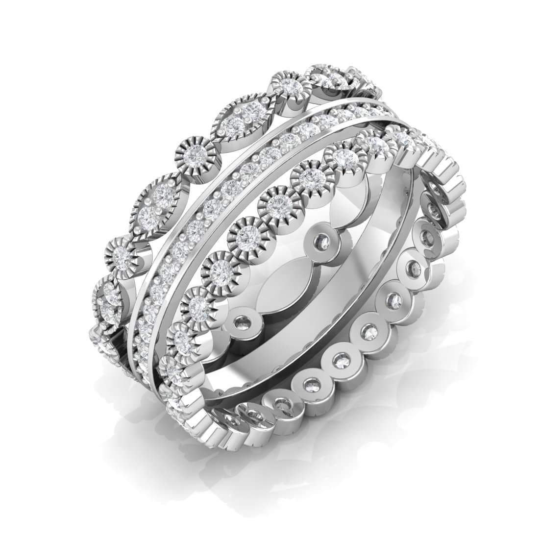 Eira Trio Layer Eternity Ring For Women