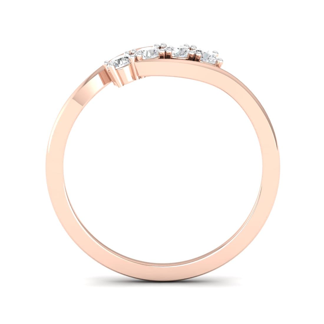 Trio Diamond Twisted Ring