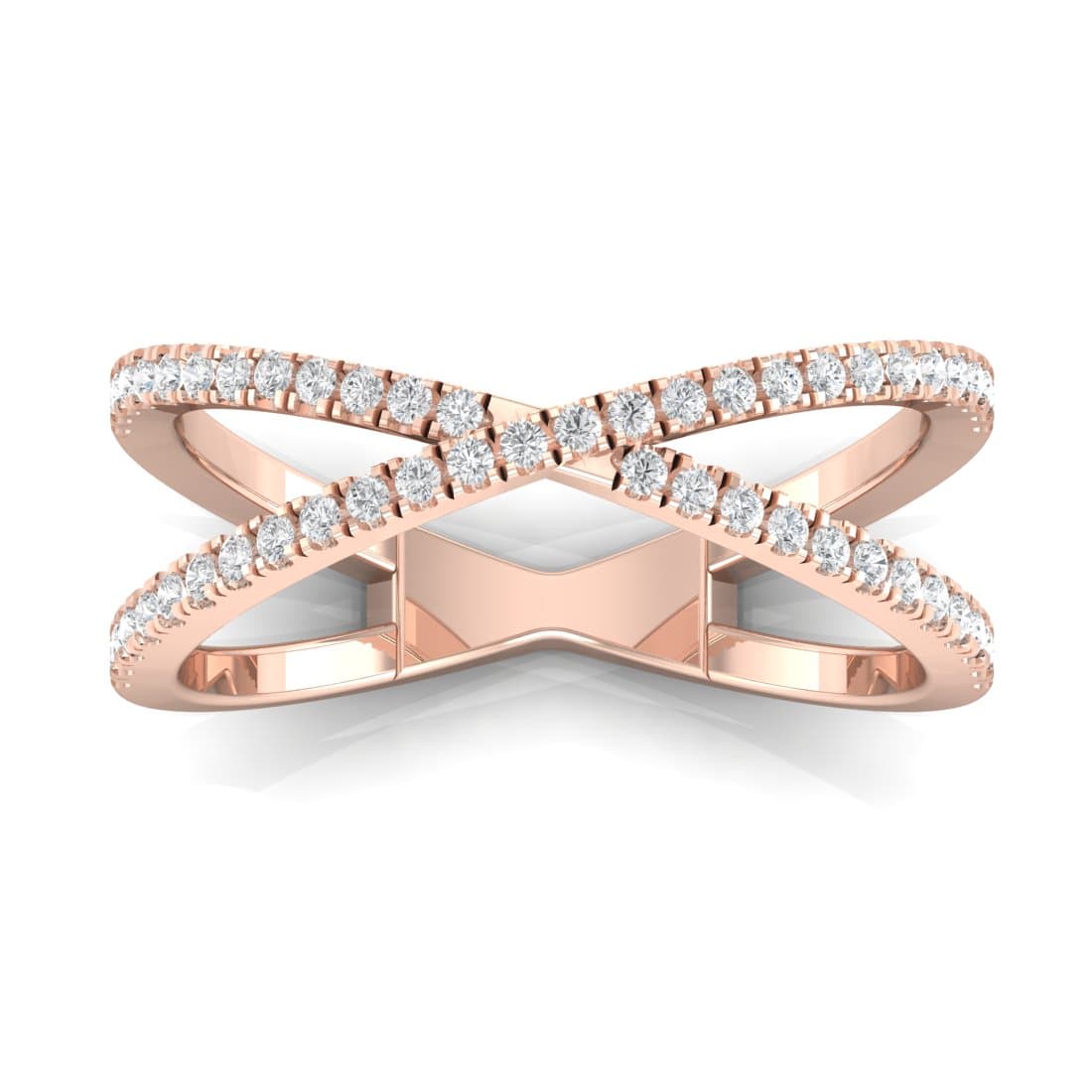 Cross Eternity Diamond Ring For Women