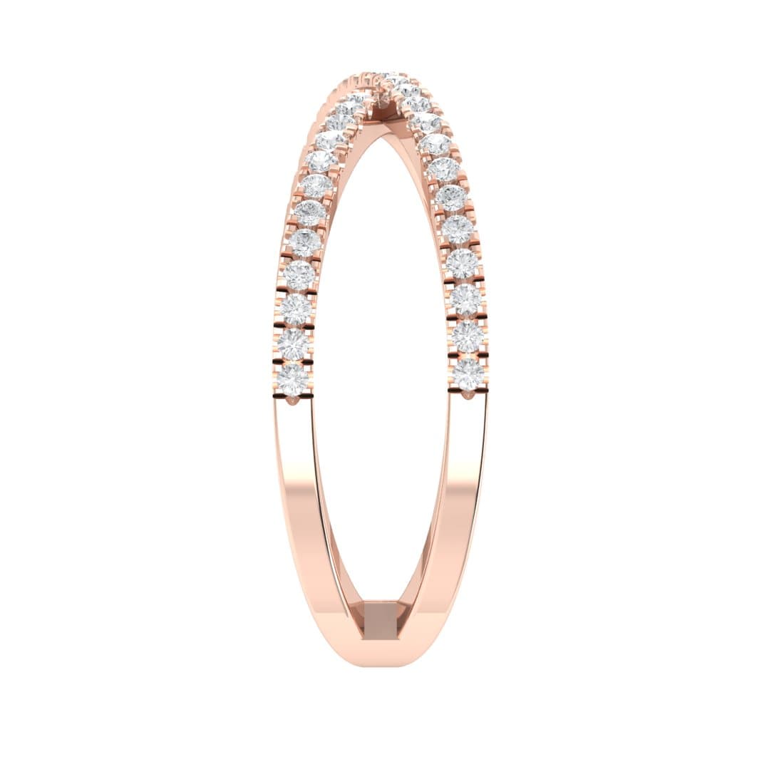 Cross Eternity Diamond Ring For Women