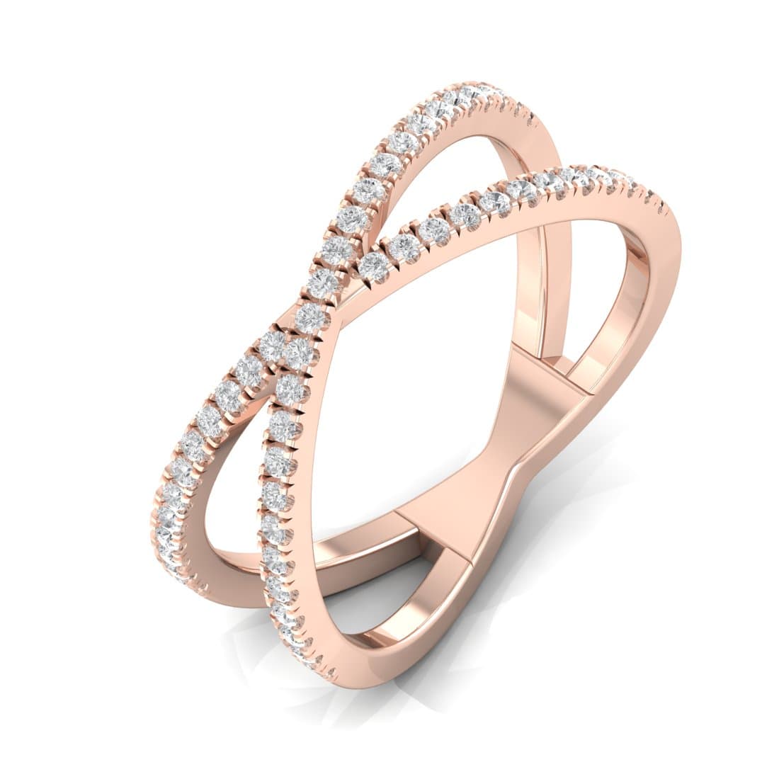 Cross Eternity Diamond Ring For Women