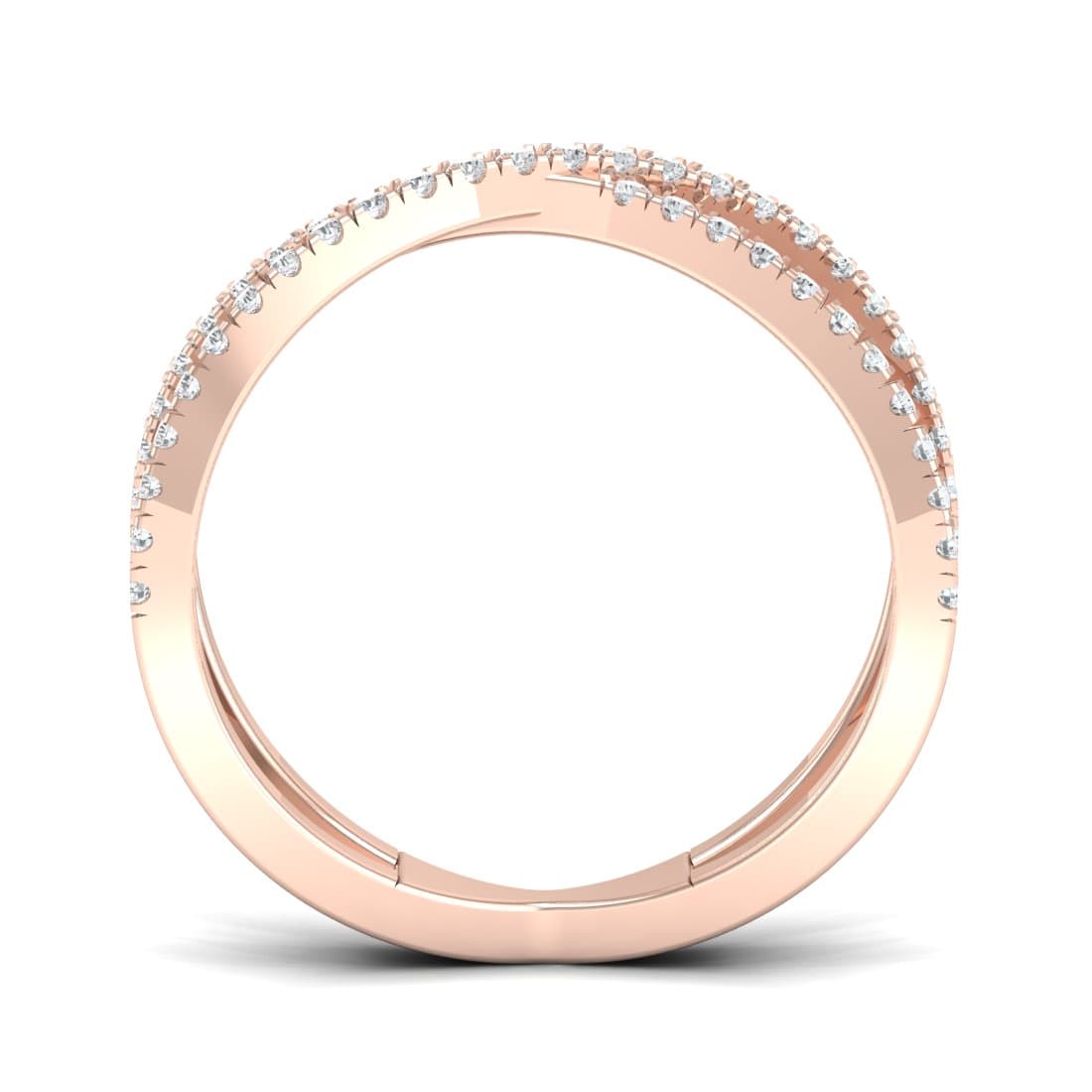 Cross Eternity Diamond Ring For Women