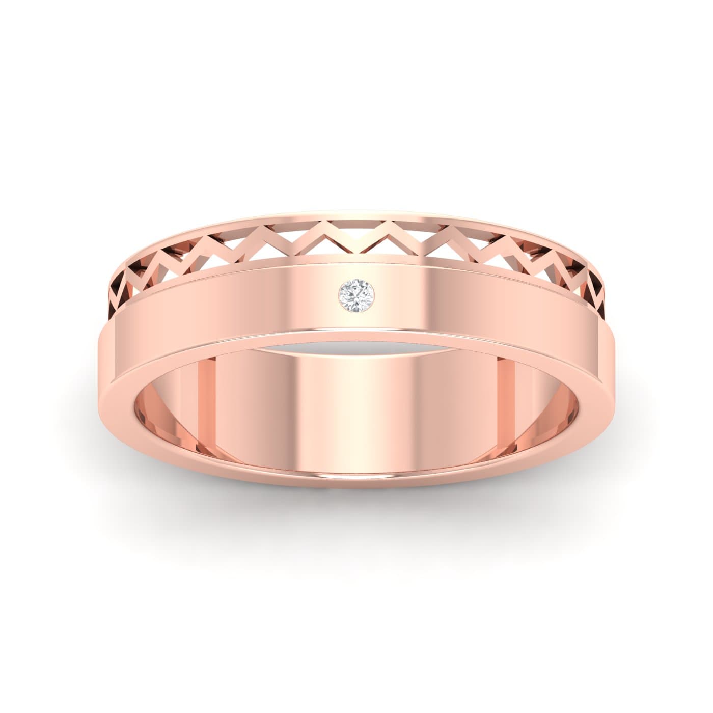 Geometry Design Diamond Couple Band