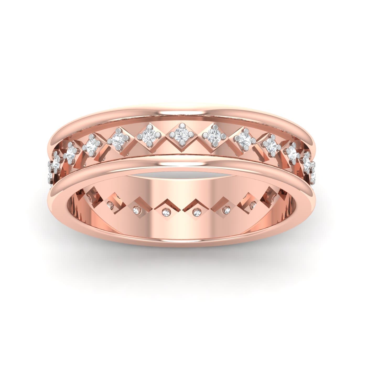 Squary Couple Band Rings