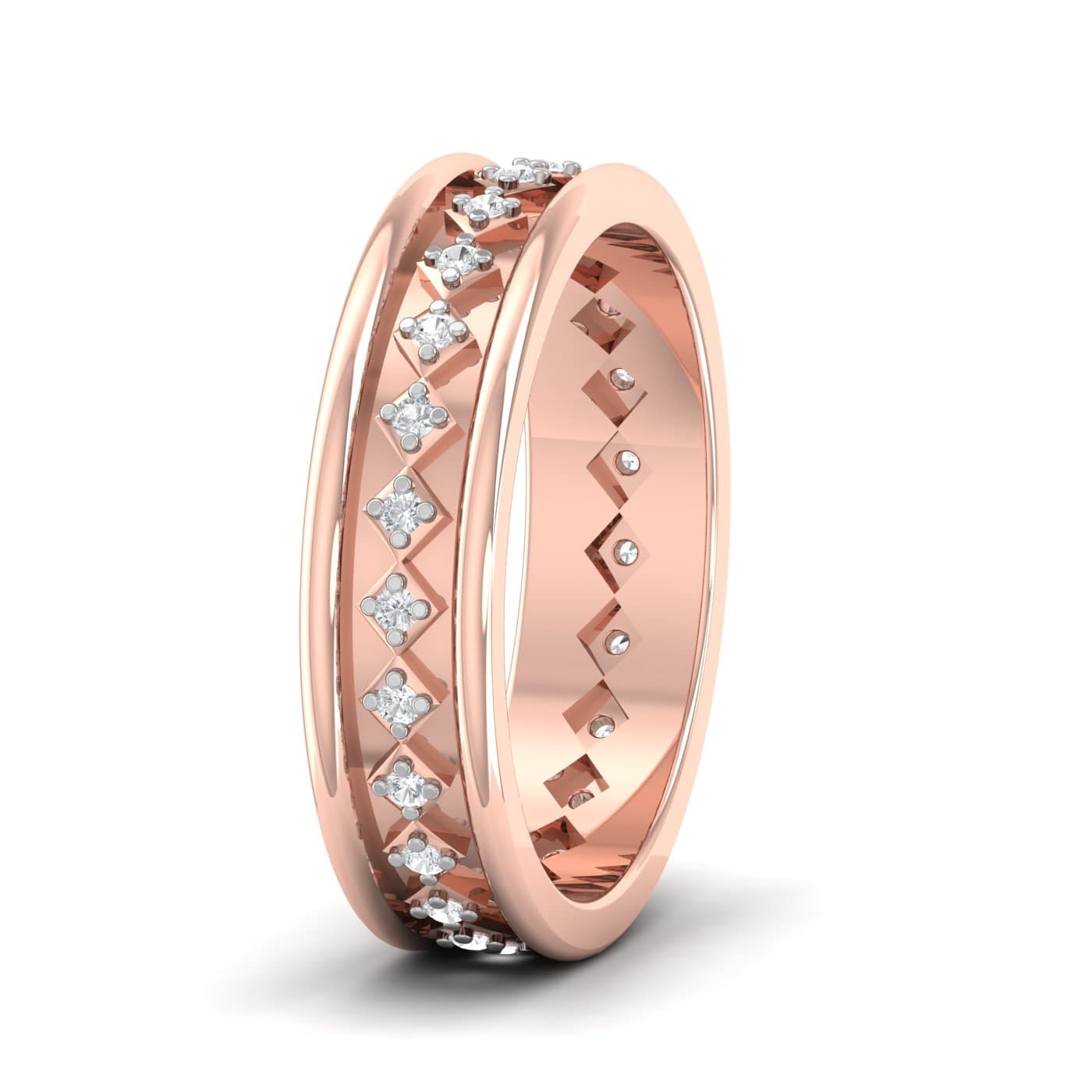 Squary Couple Band Rings