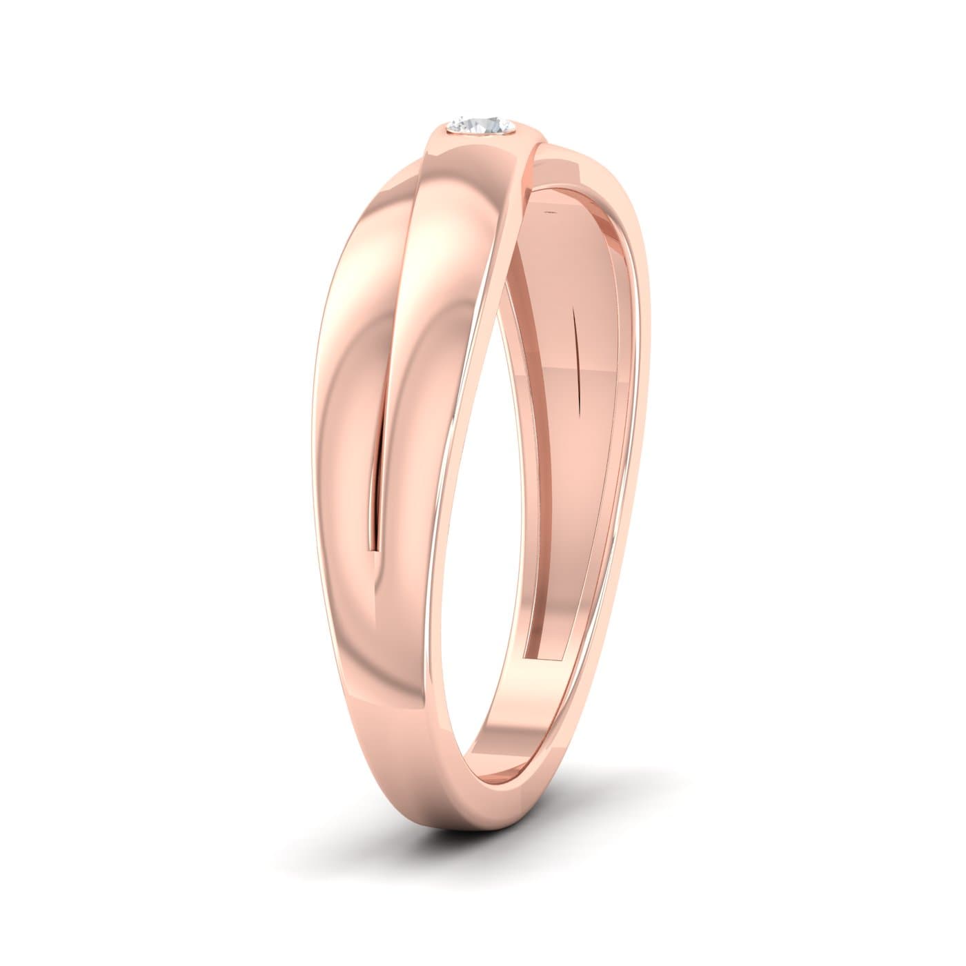 Twisting Couple Diamond Band