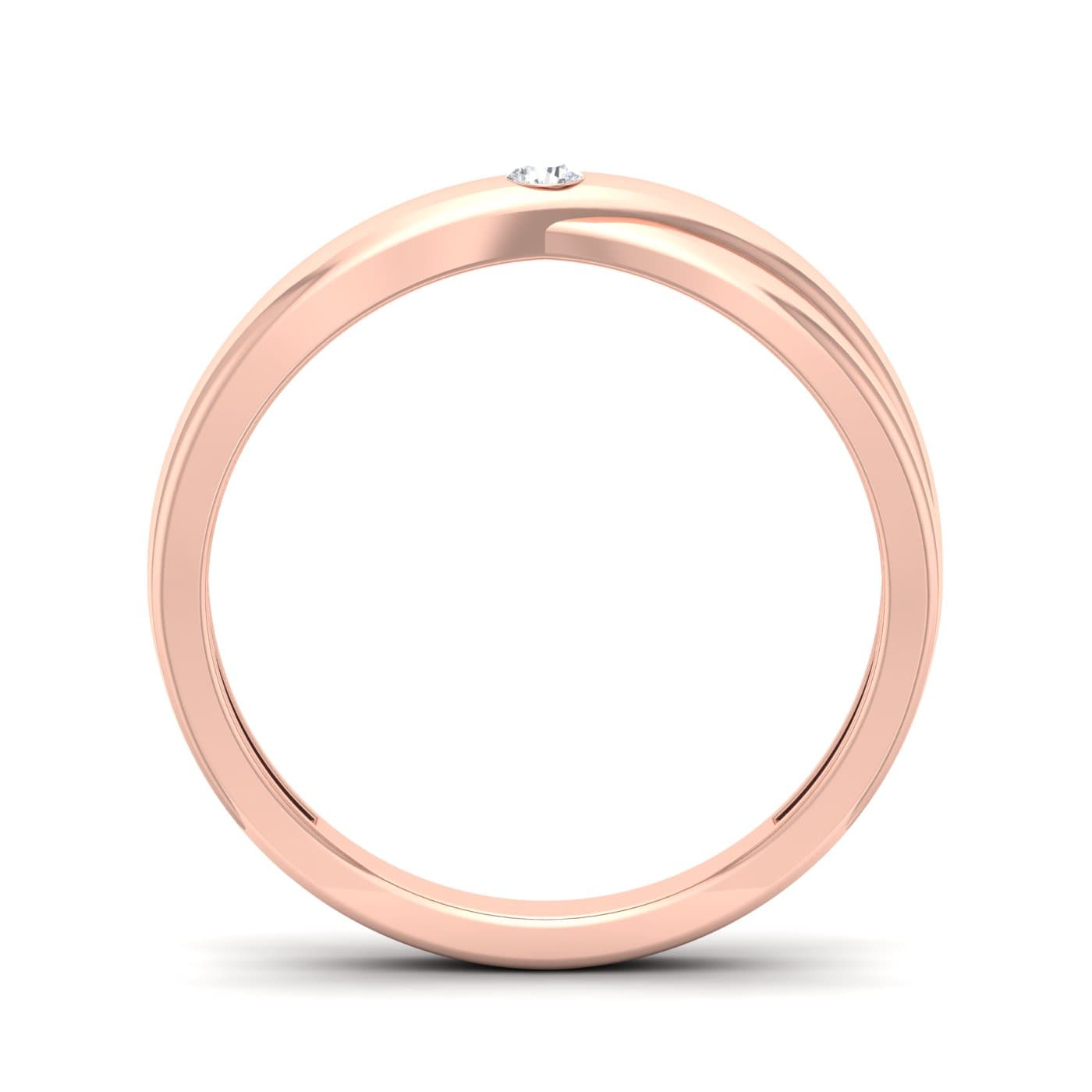 Twisting Couple Diamond Band