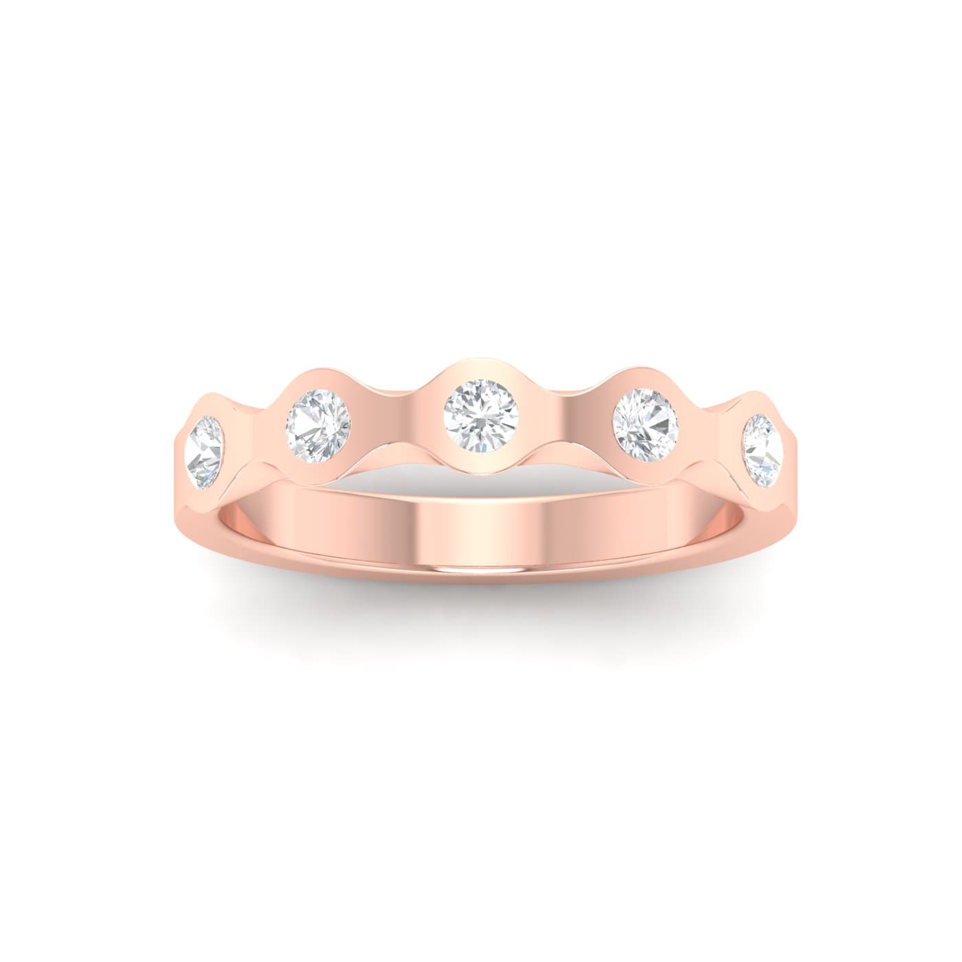 Cinco Diamond Couple Wedding Band
