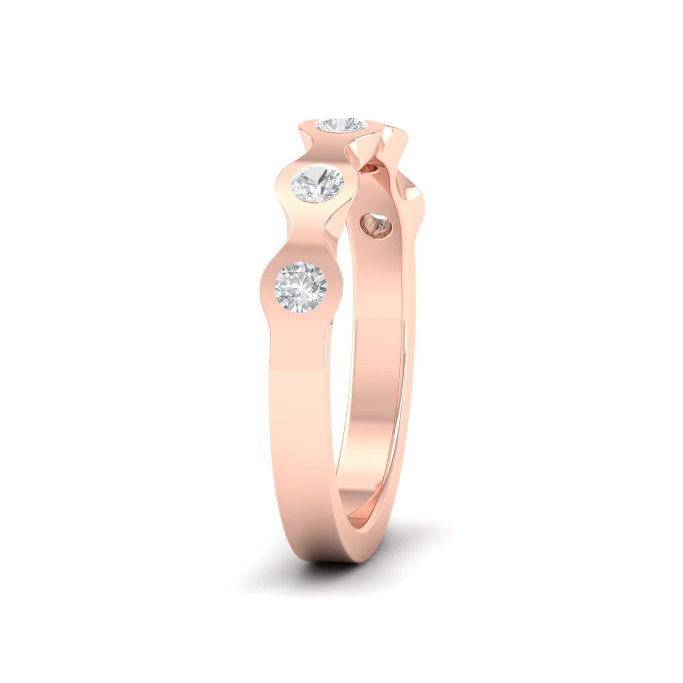 Cinco Diamond Couple Wedding Band