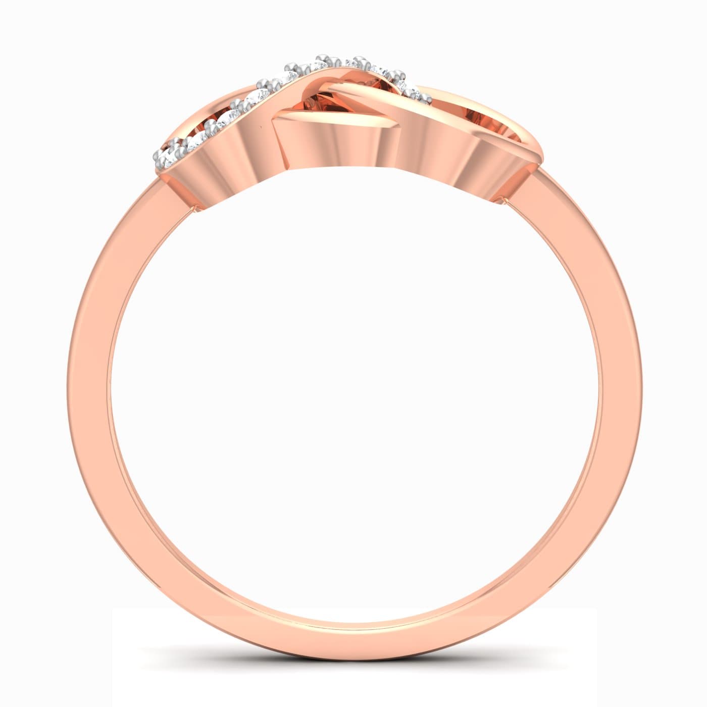 Infinity Crossover Diamond Ring