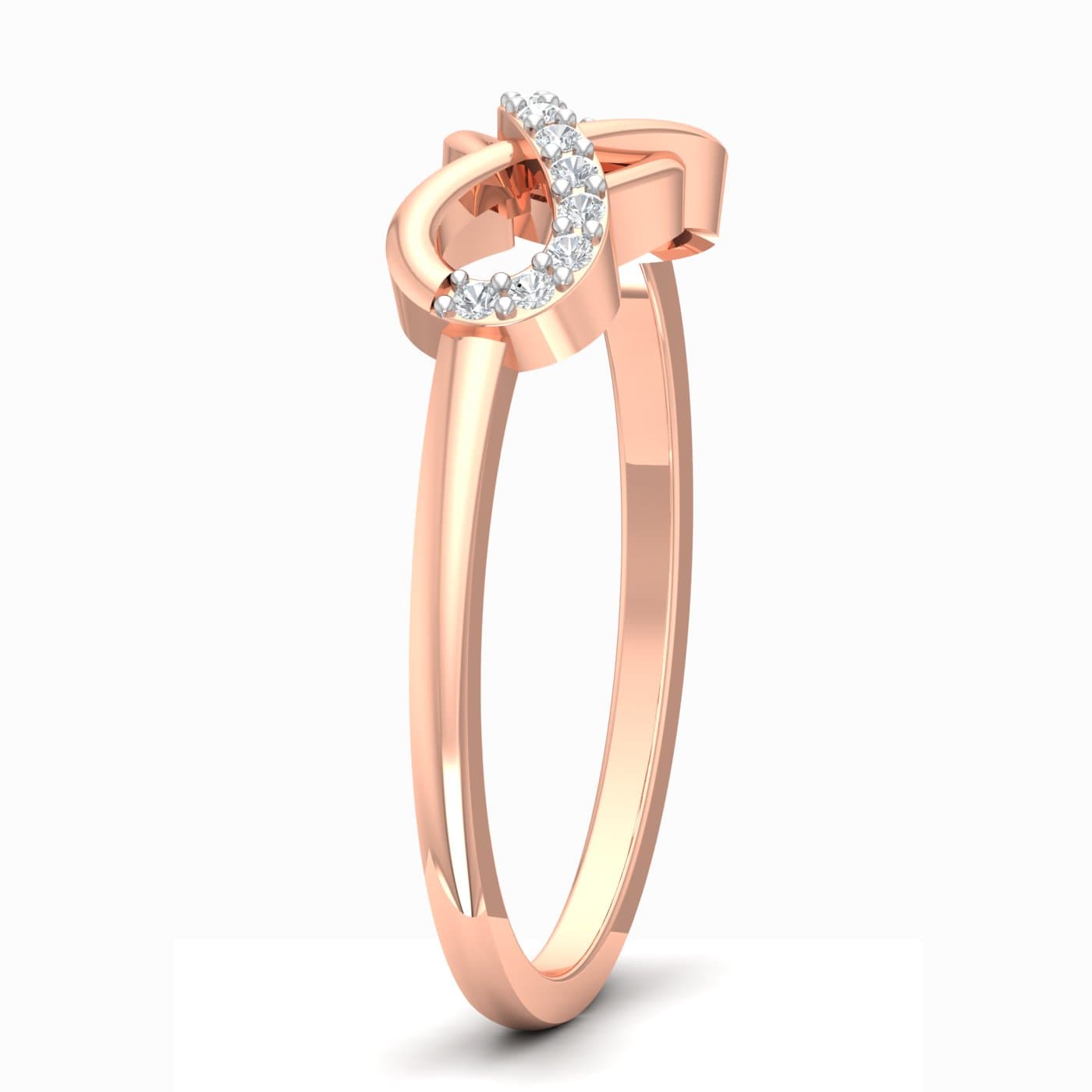 Infinity Crossover Diamond Ring