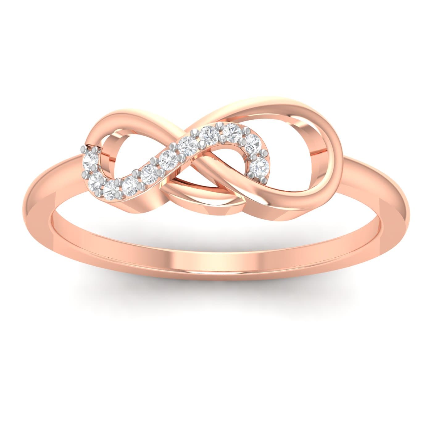 Infinity Crossover Diamond Ring