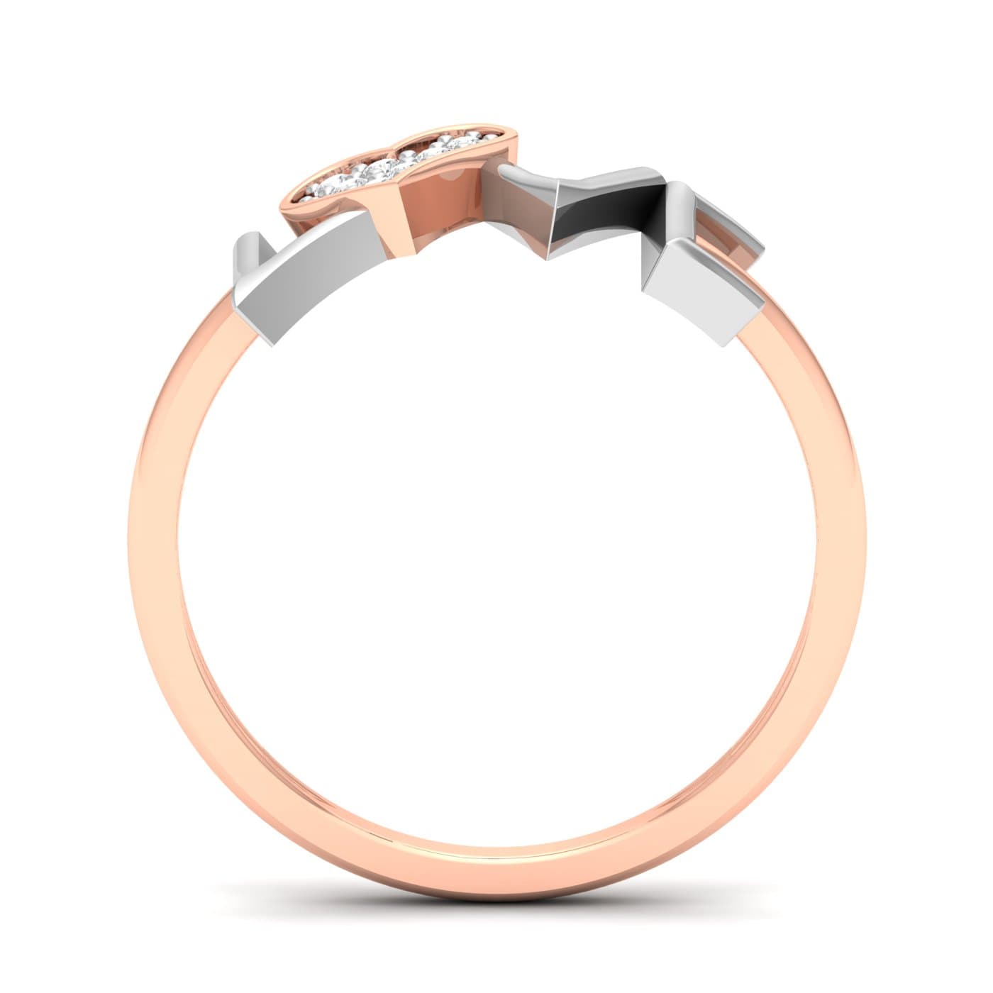 Love Initial Wedding Ring