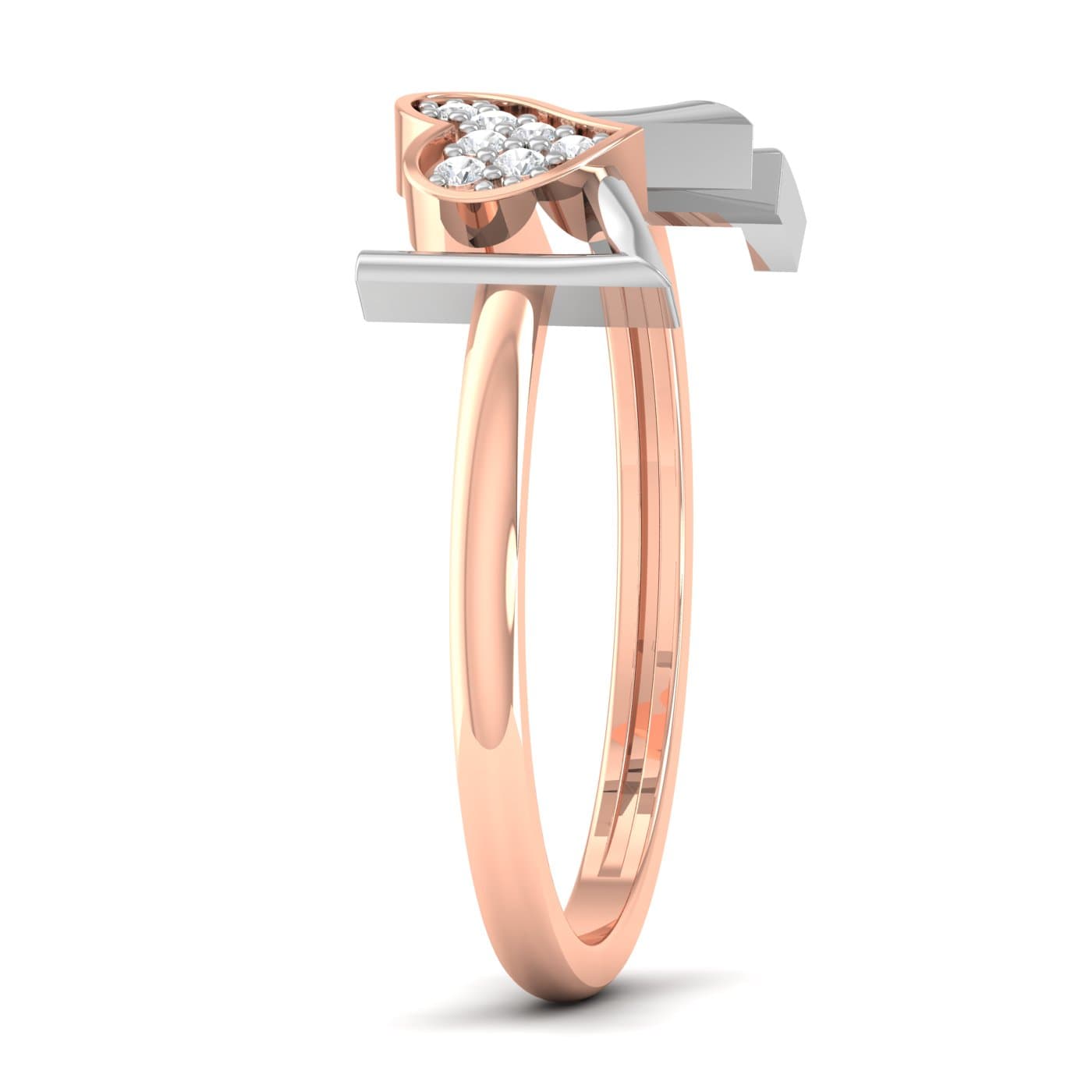 Love Initial Wedding Ring
