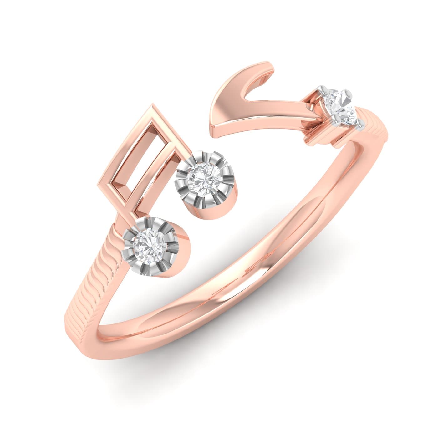Beam Notes Diamond Ring