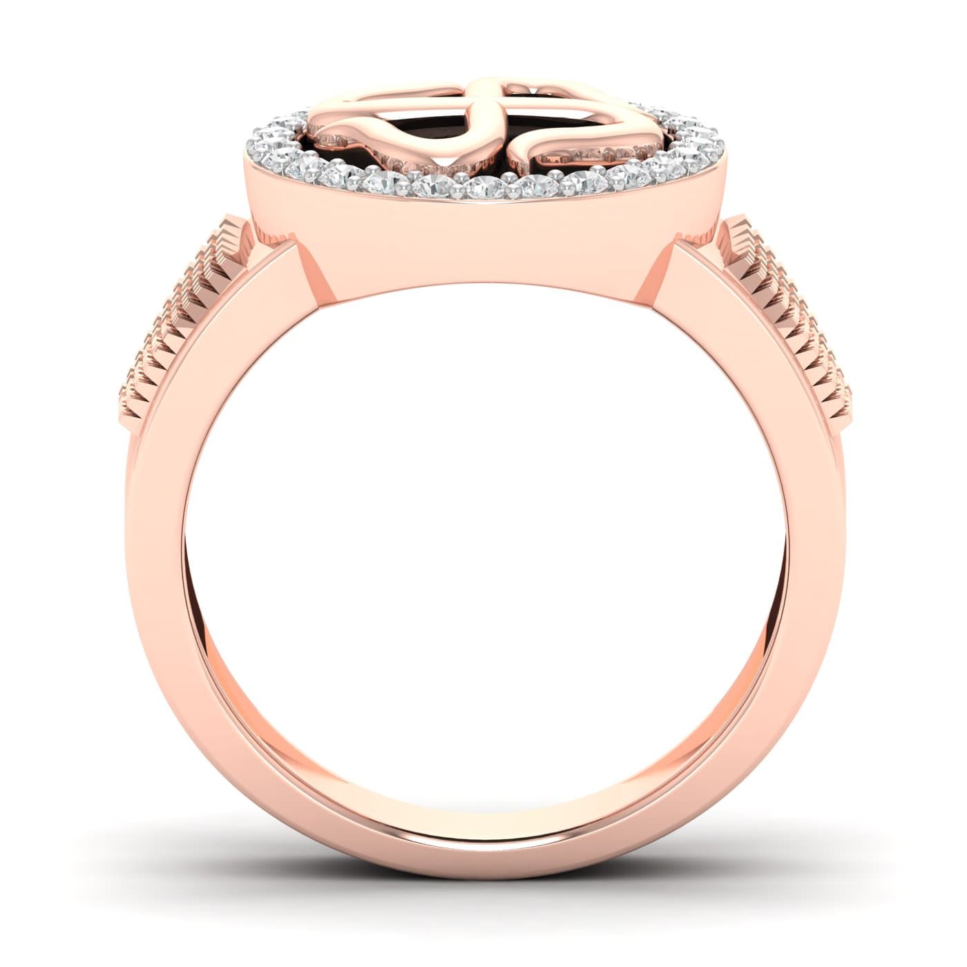 Swastik Mens Diamond Ring