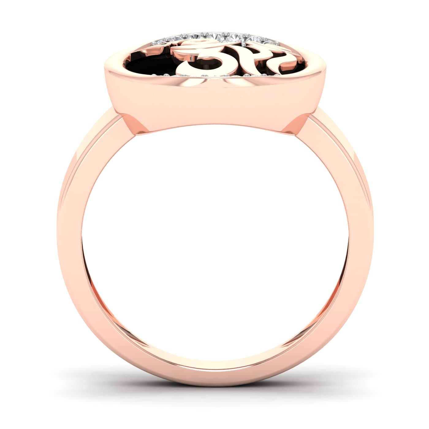 Ohm Diamond Mens Wedding Band