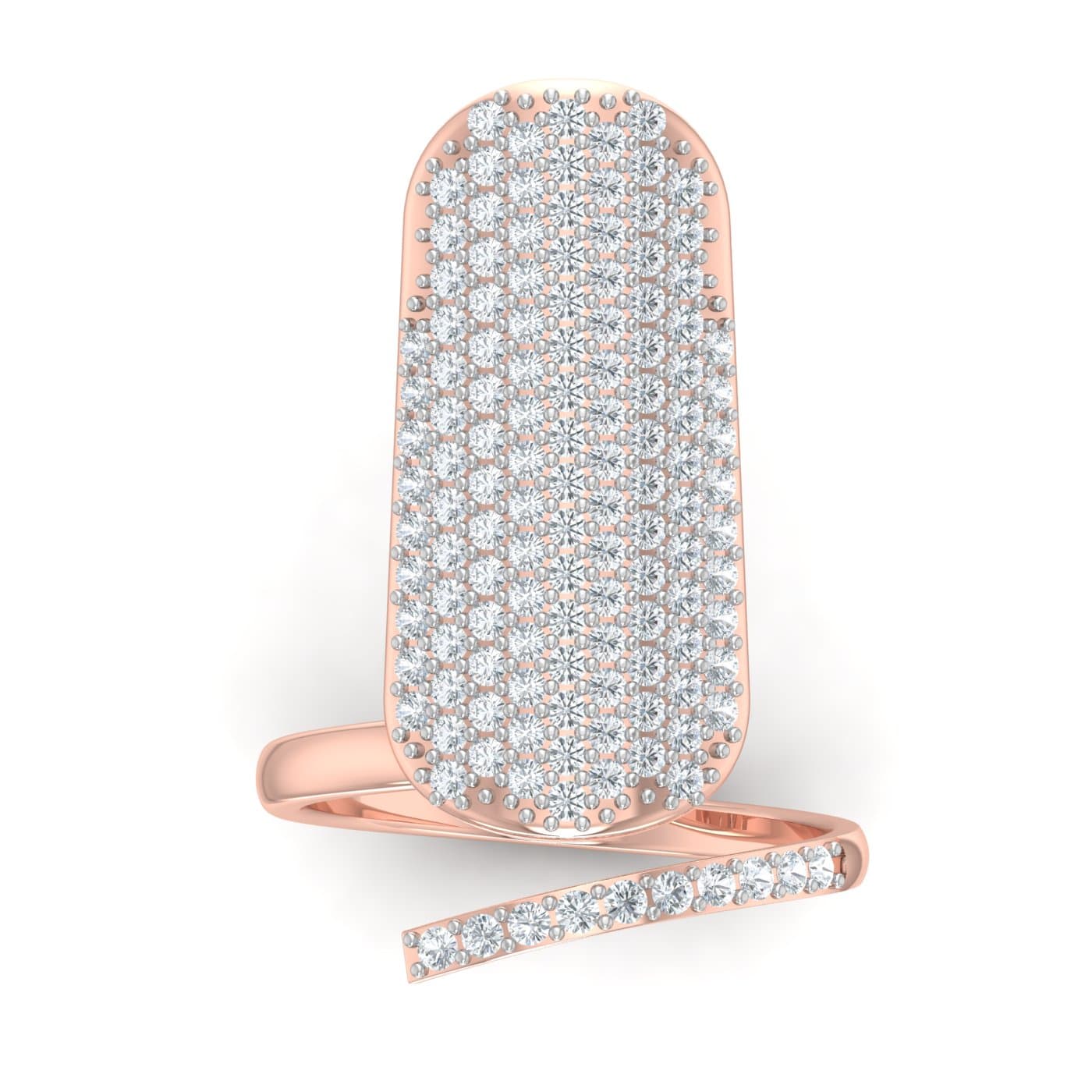 Cluster Setting Diamond Nail Ring