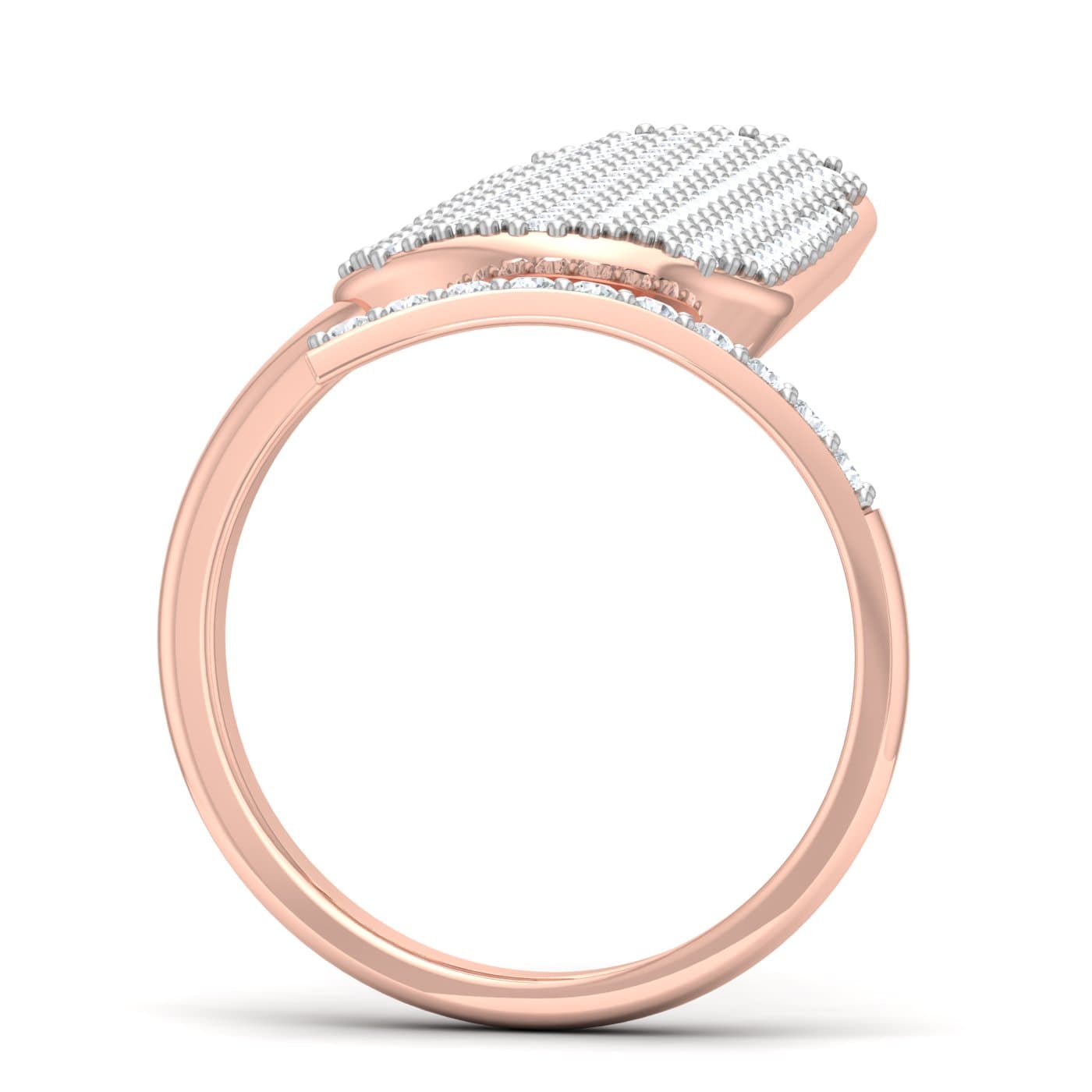 Cluster Setting Diamond Nail Ring
