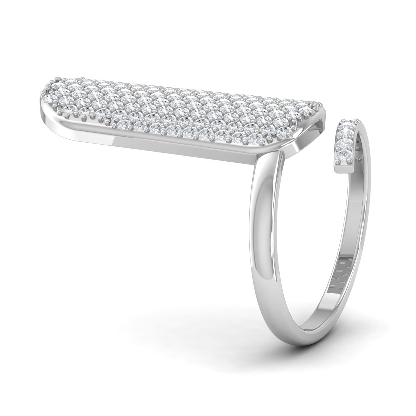 Cluster Setting Diamond Nail Ring