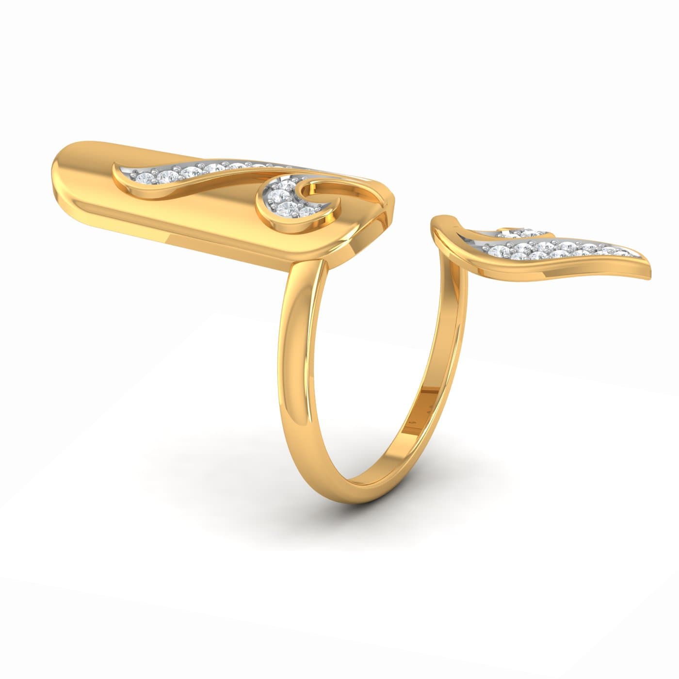Classic Diamond Finger Nail Ring