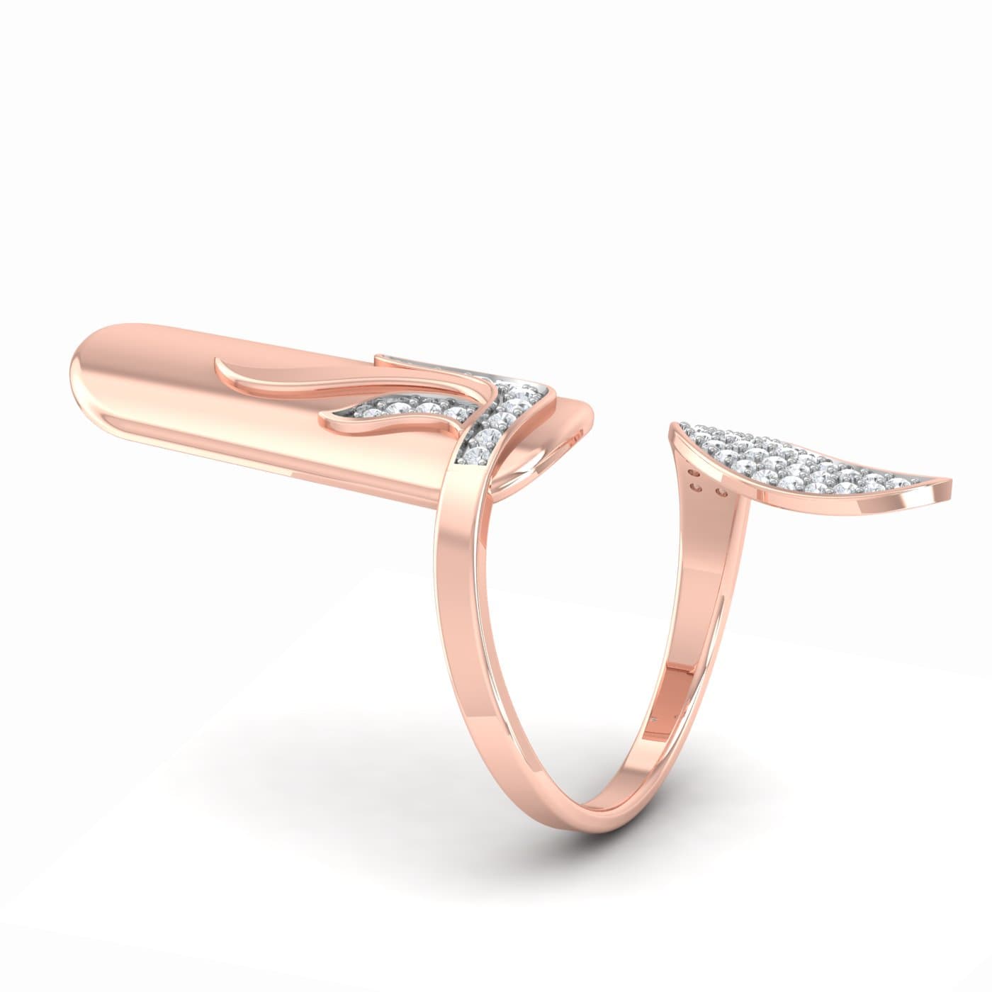 Modern Fingernail Cap Ring