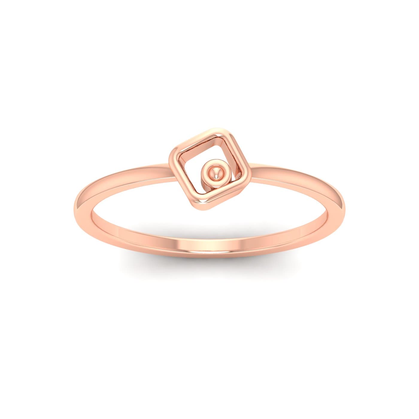 Cube Gold Ring