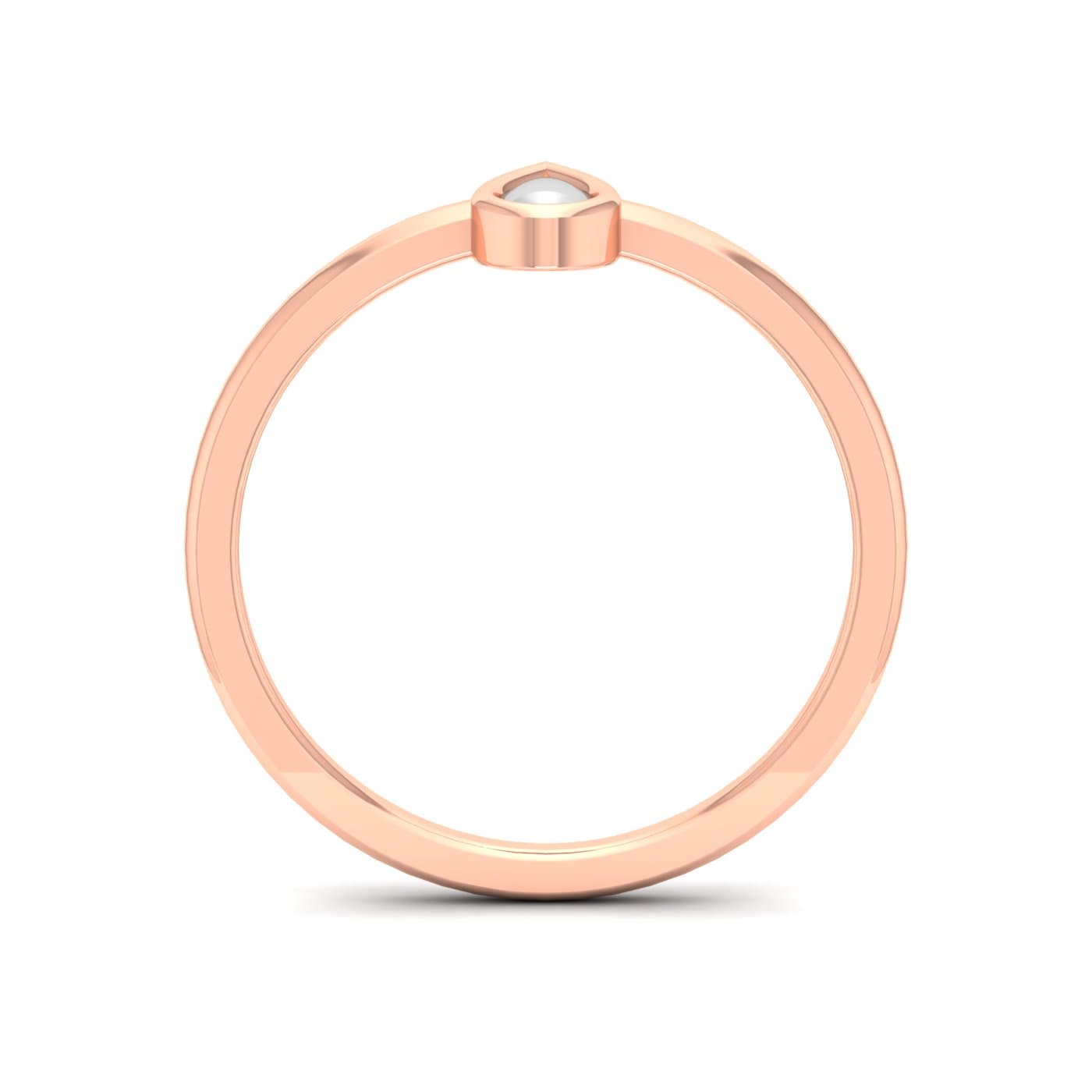 Pear Shape Plain Gold Ring
