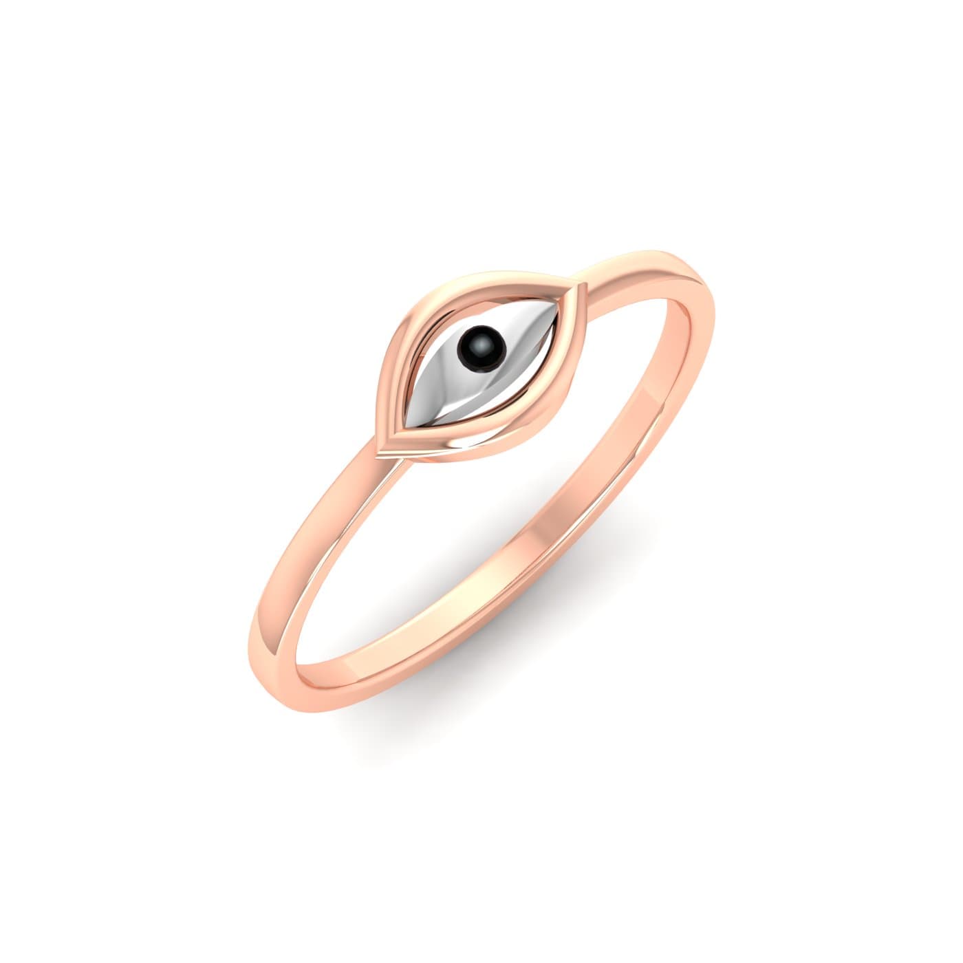 Eye Shape Gold Ring
