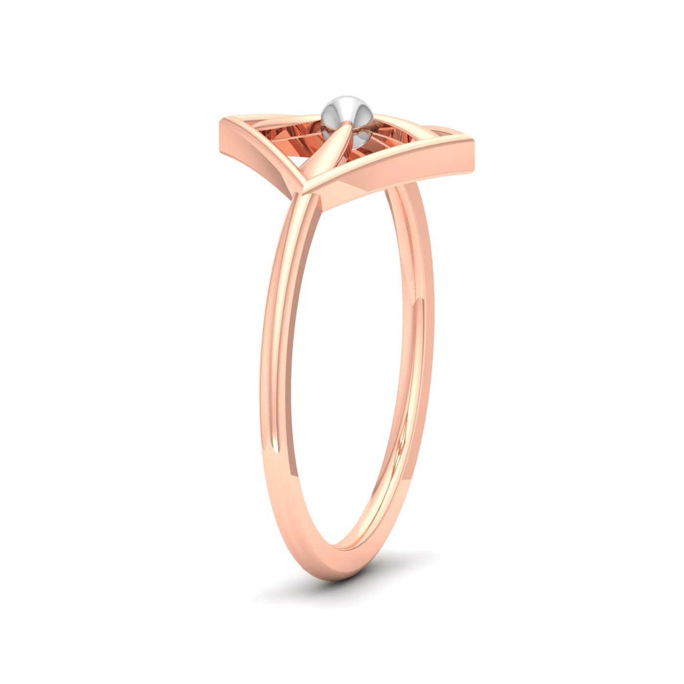 Geometric Design Gold Ring