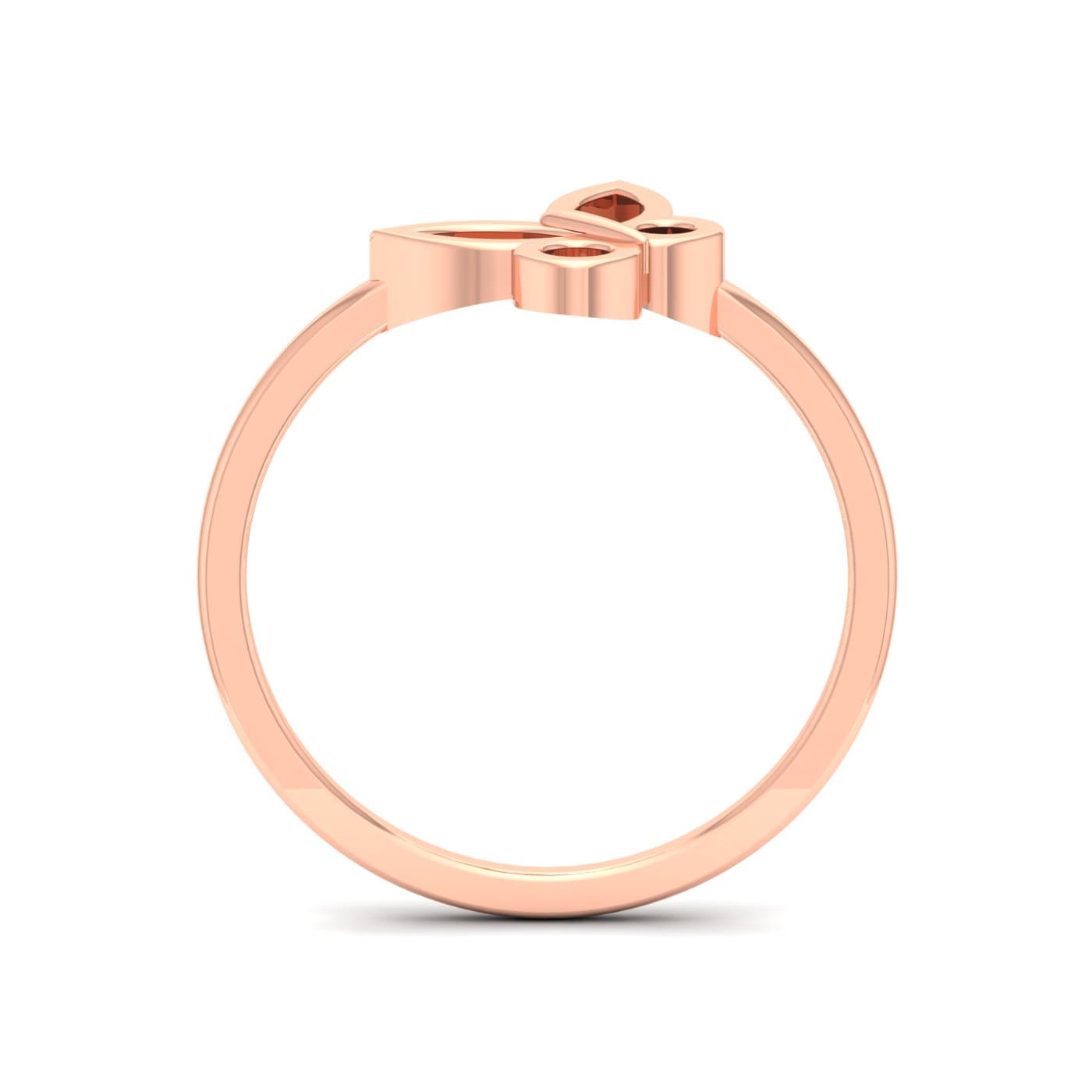 Butterfly Plain Gold Ring
