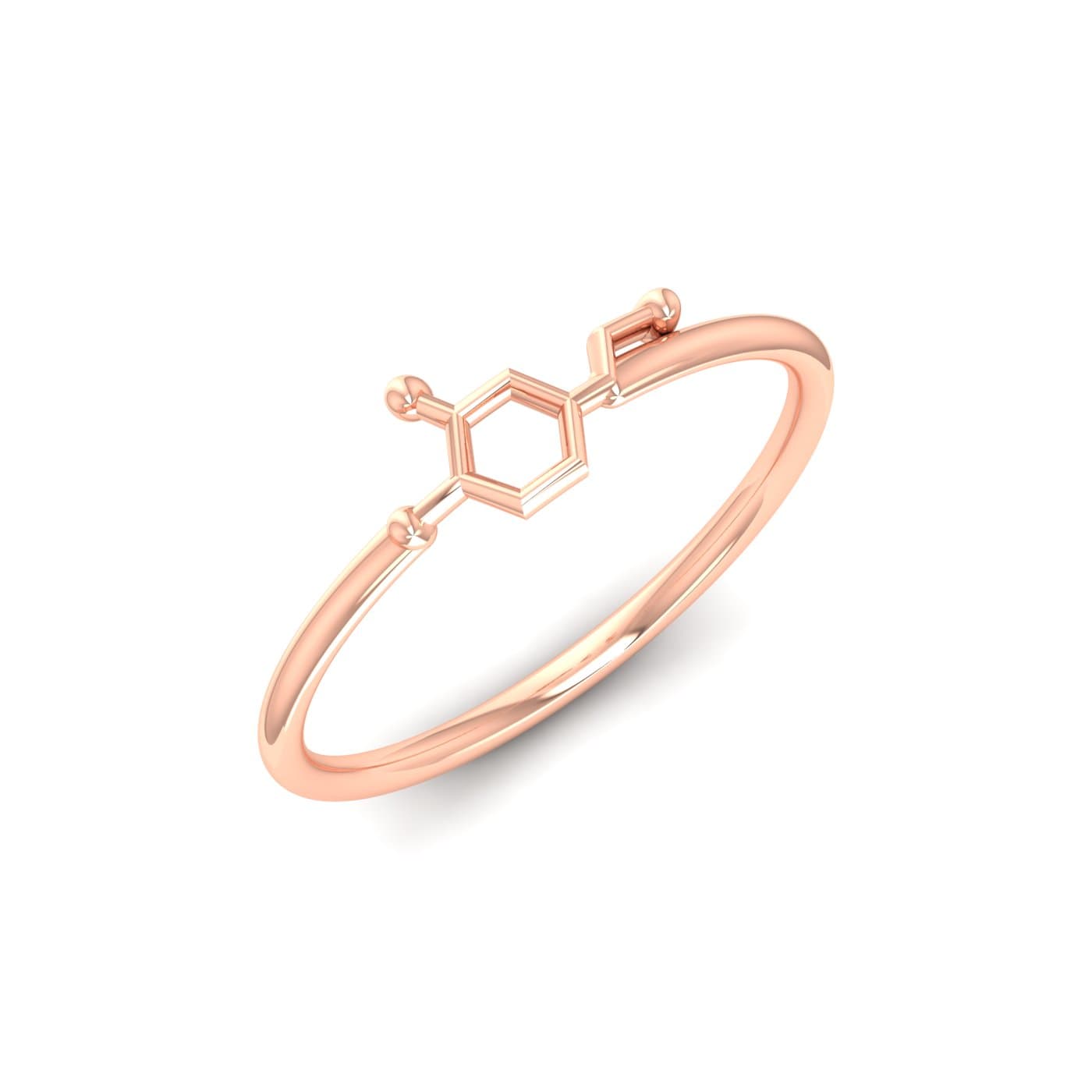 Electron Orbit Gold Ring