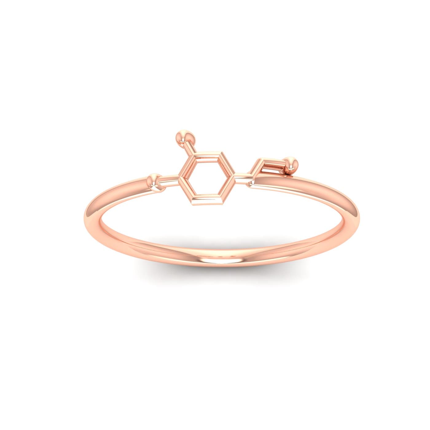 Electron Orbit Gold Ring
