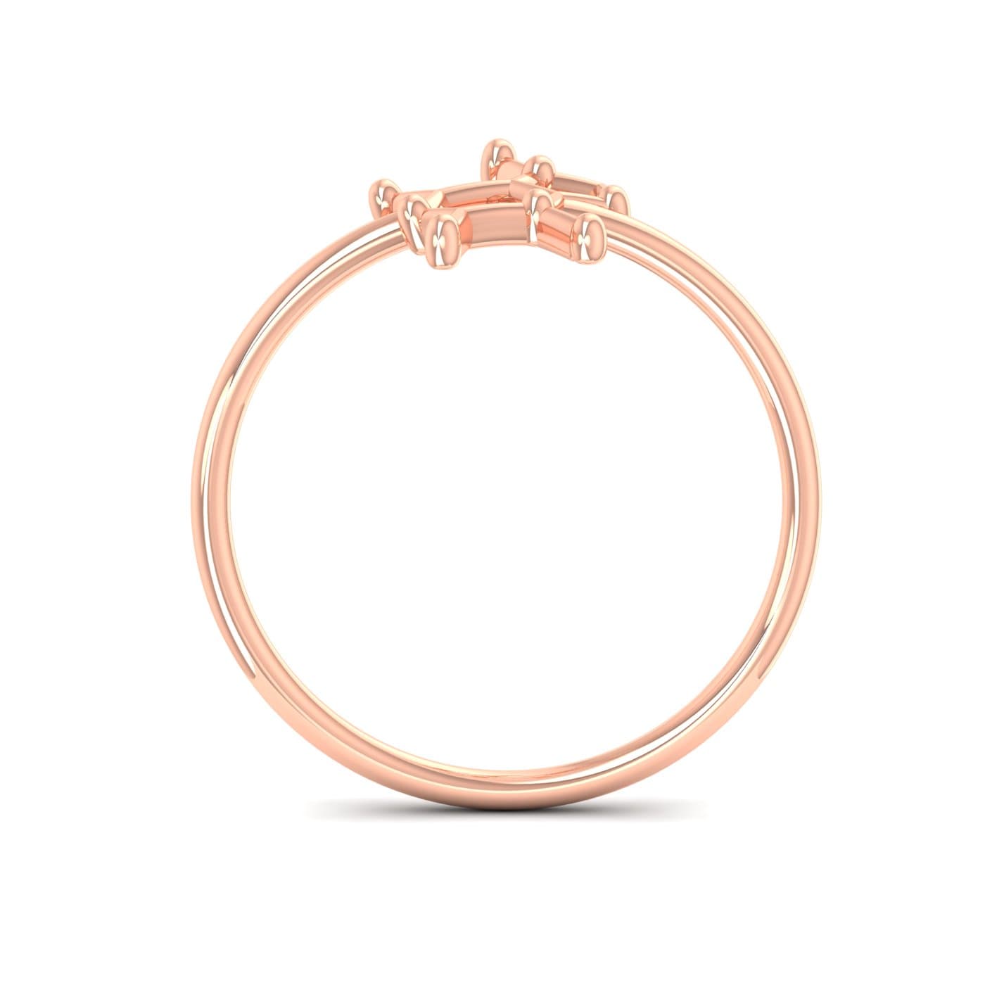 Molecular Structure Gold Ring