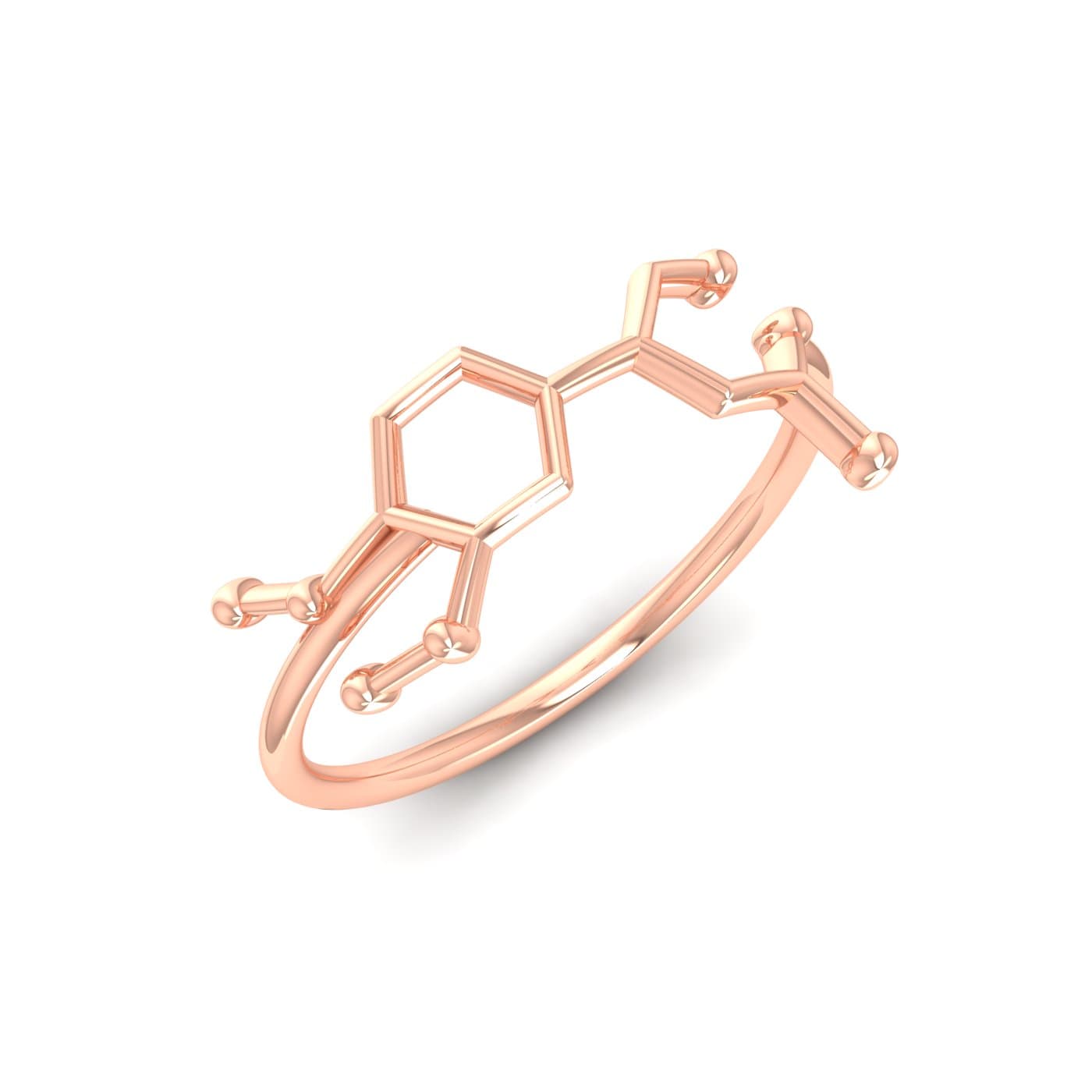 Molecule Magic Gold Ring