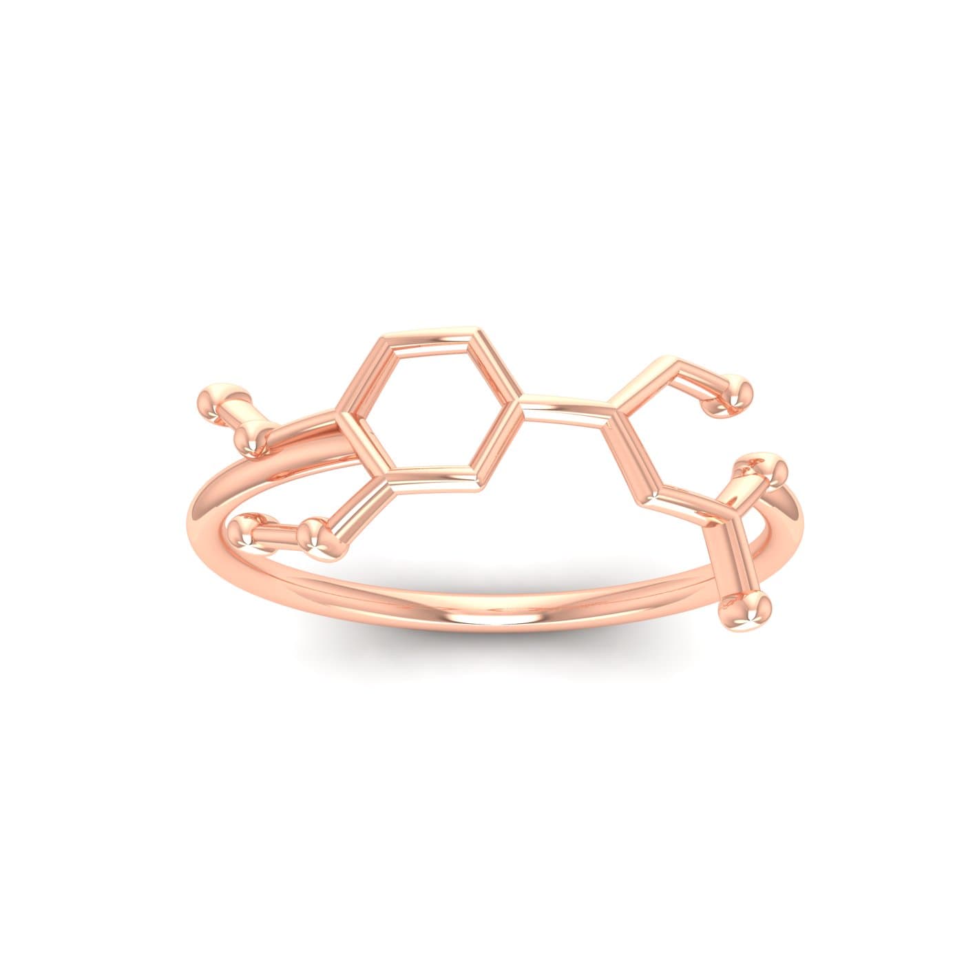 Molecule Magic Gold Ring