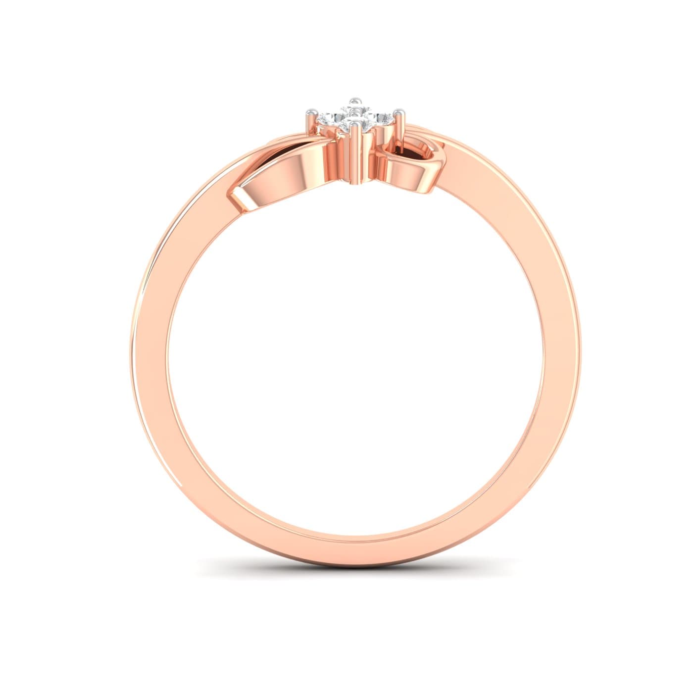 Delicate Diamond Bow Ring