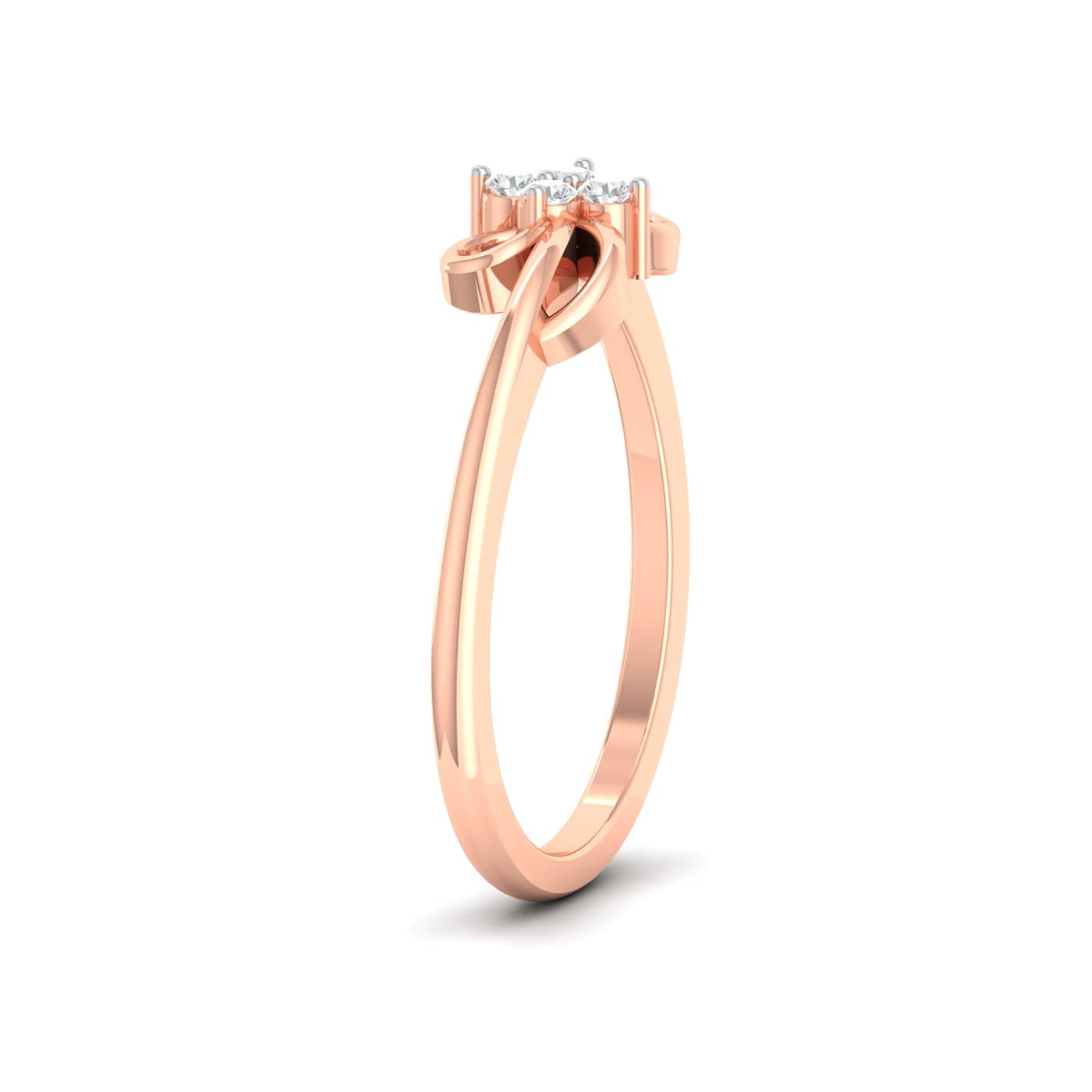 Delicate Diamond Bow Ring