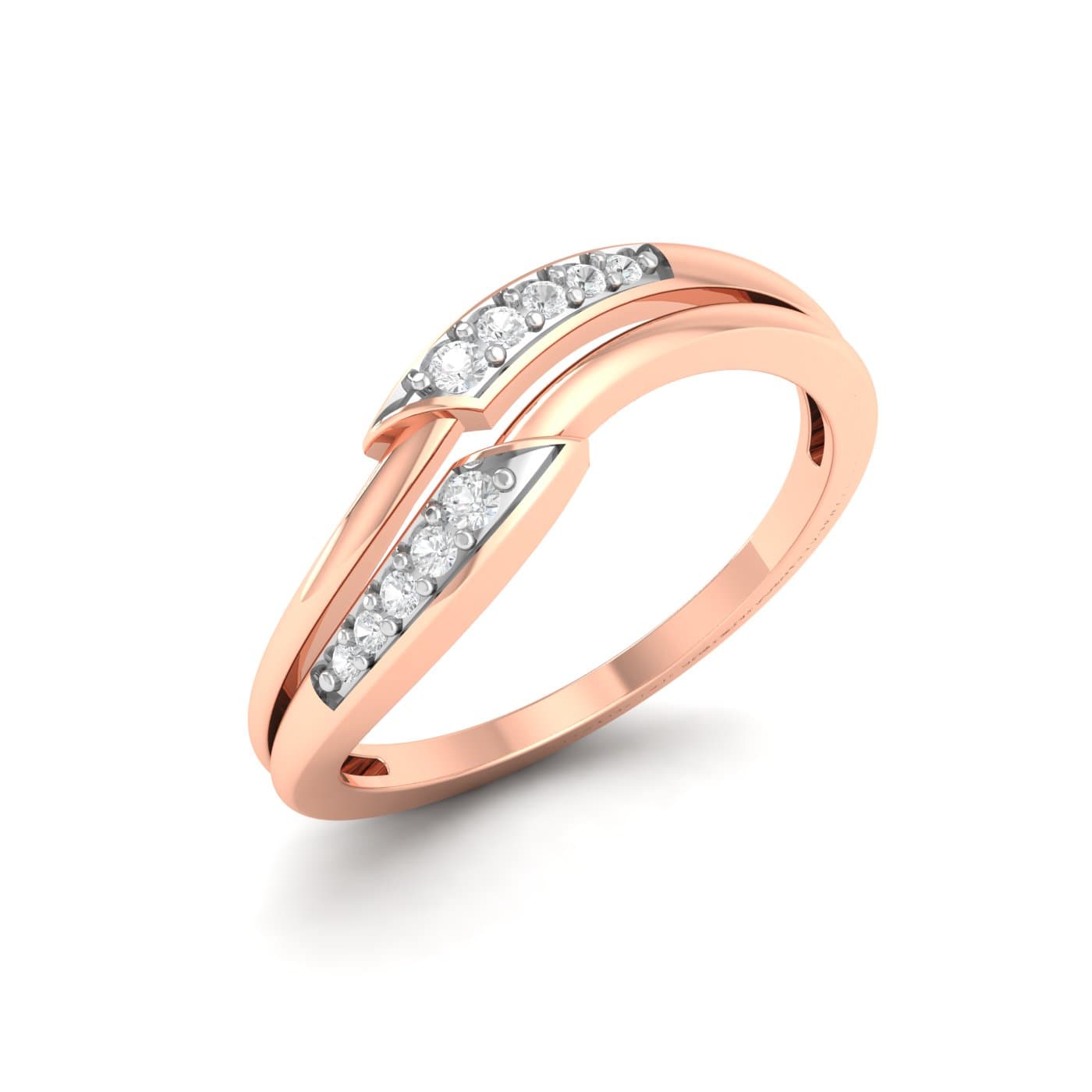 Double Layered Diamond Ring