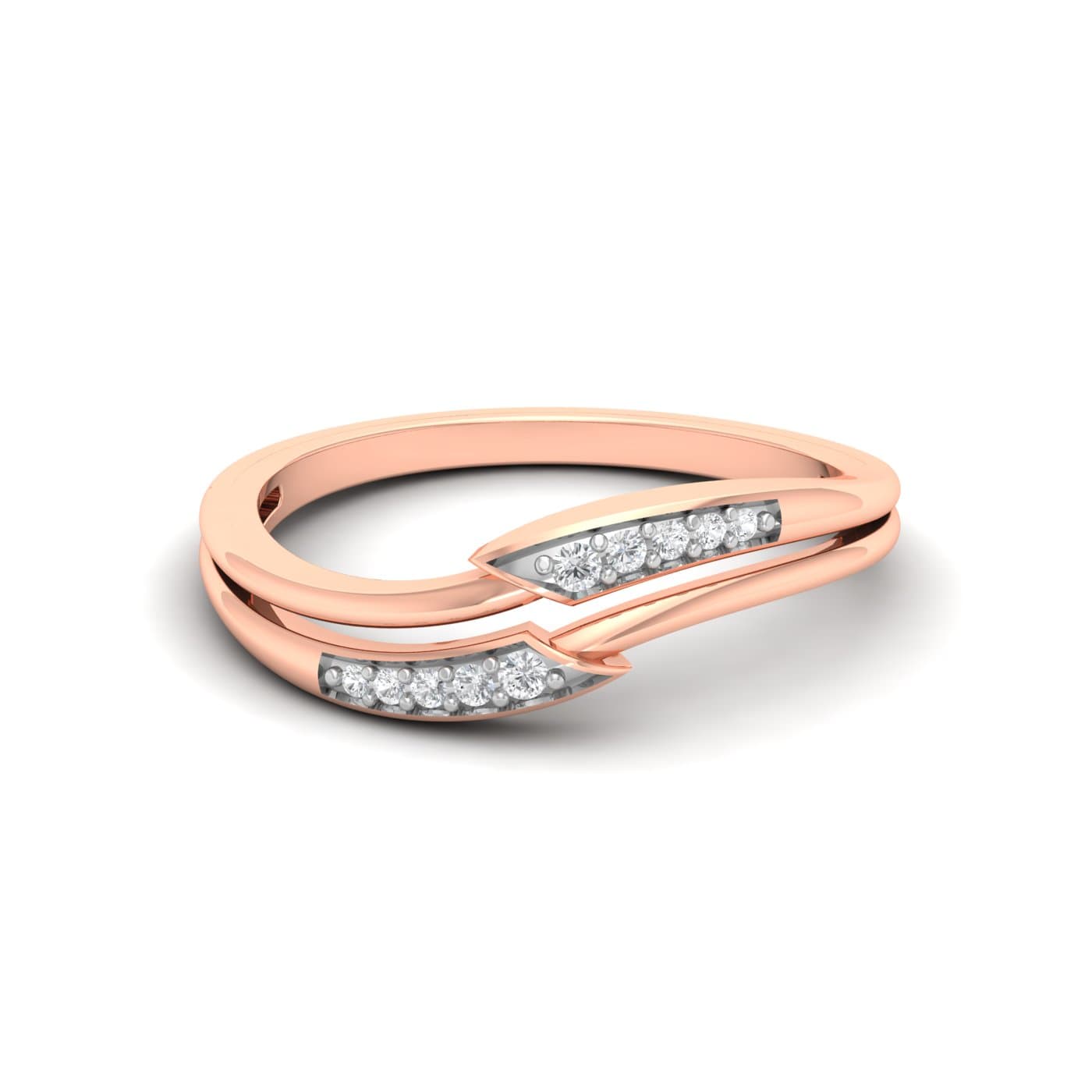 Double Layered Diamond Ring